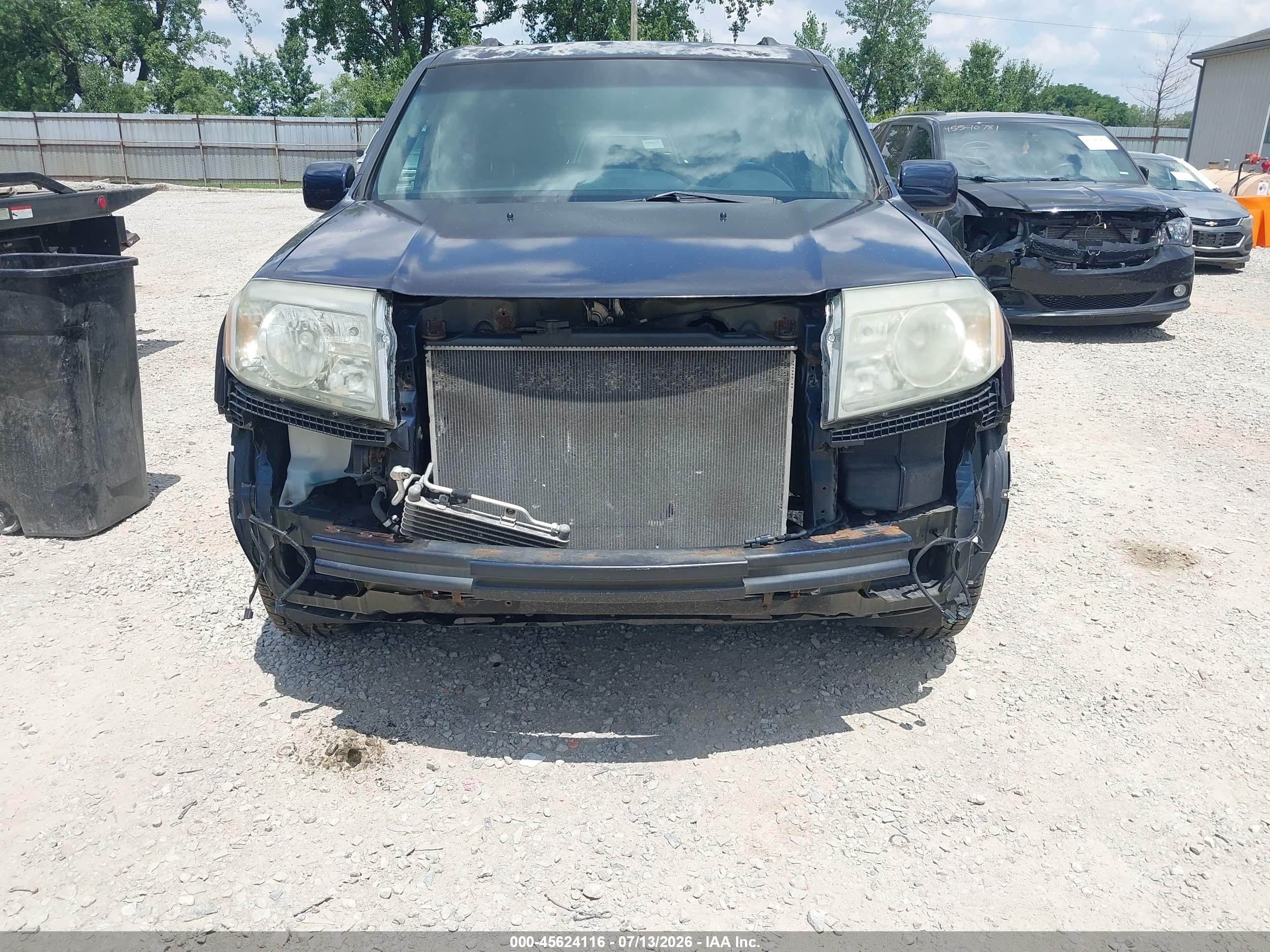 2009 Honda Pilot Touring Синий vin: 5FNYF48949B047610