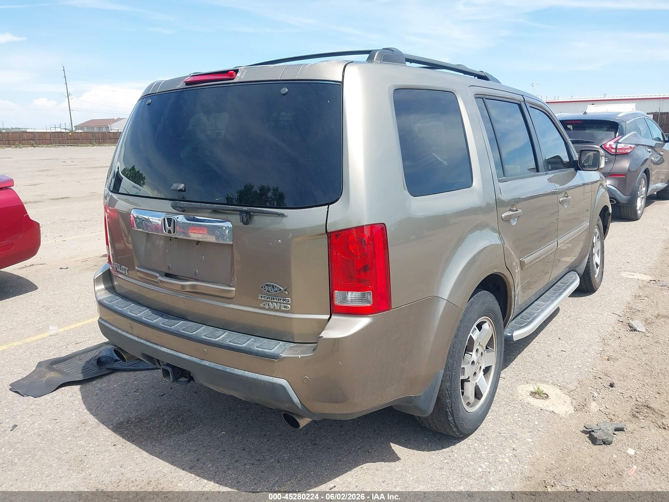 2009 Honda Pilot Touring Dark Brown vin: 5FNYF48969B021073