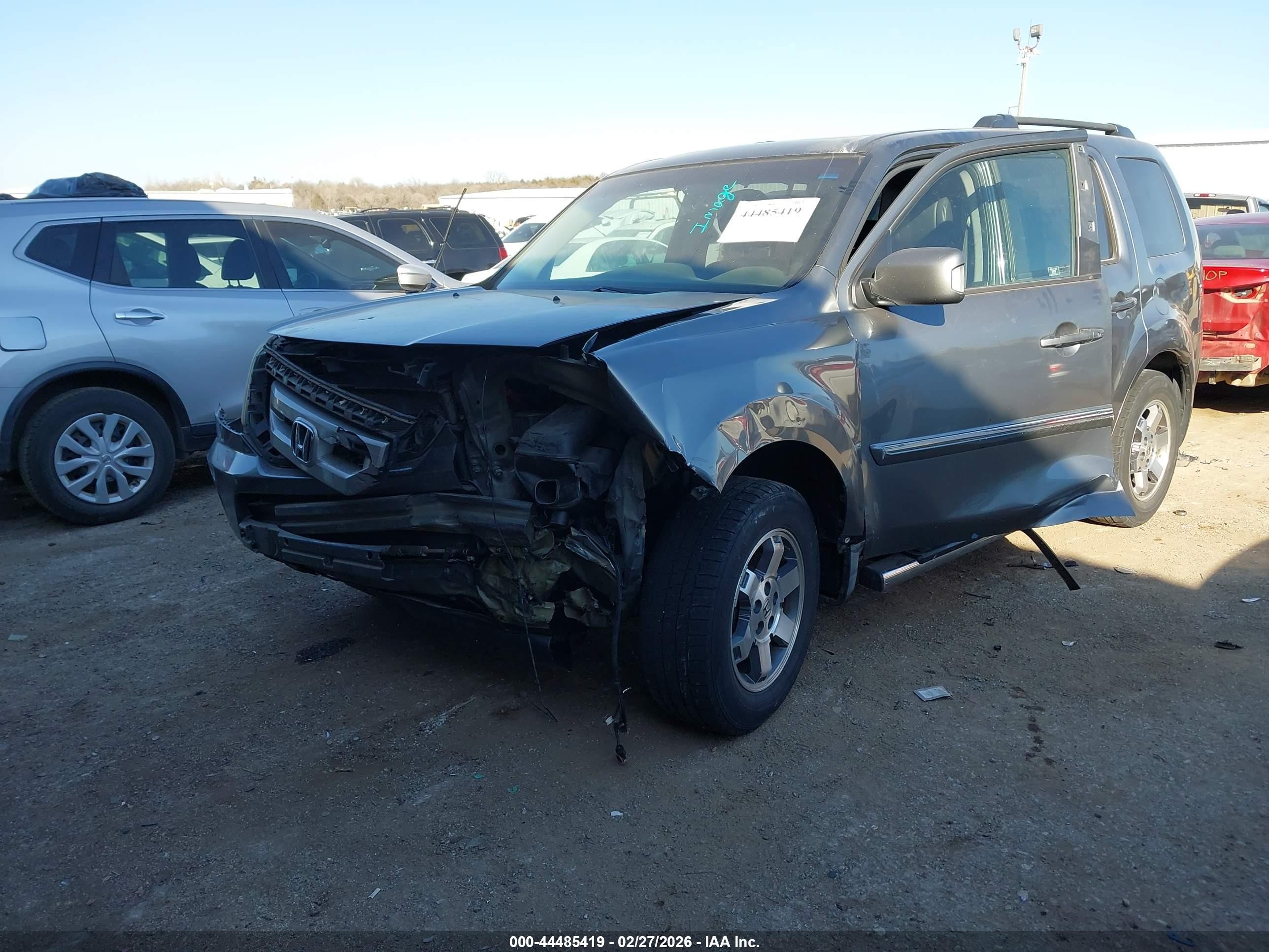 2009 Honda Pilot Touring Gray vin: 5FNYF48969B021512