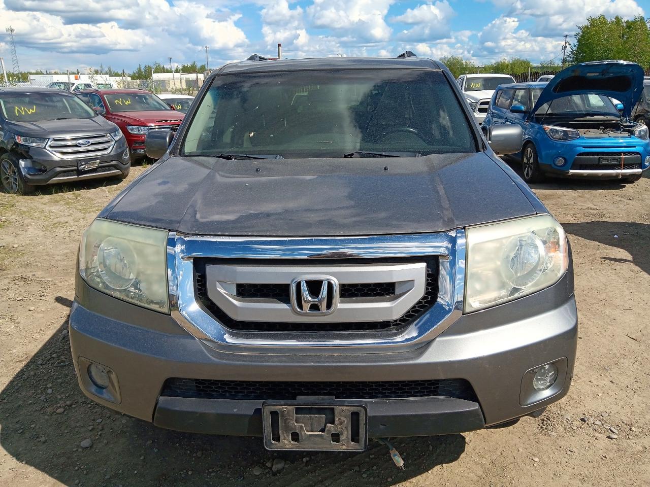 2009 Honda Pilot Touring Gray vin: 5FNYF48979B012849