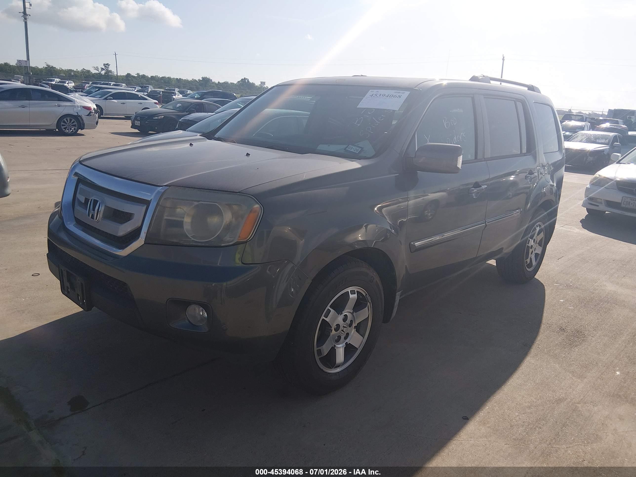 2009 Honda Pilot Touring Gray vin: 5FNYF48979B013614
