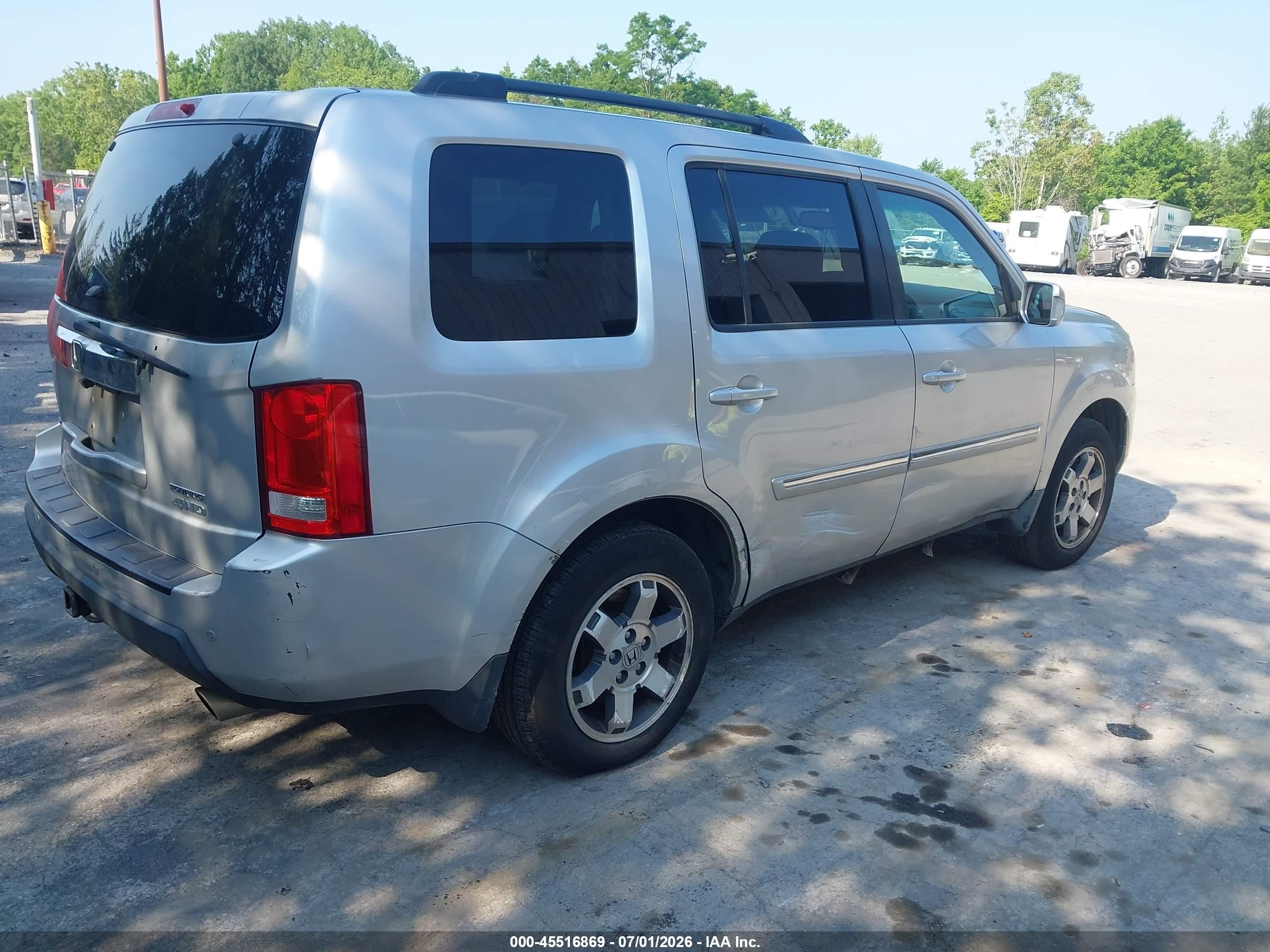 2009 Honda Pilot Touring Gray vin: 5FNYF48979B014150