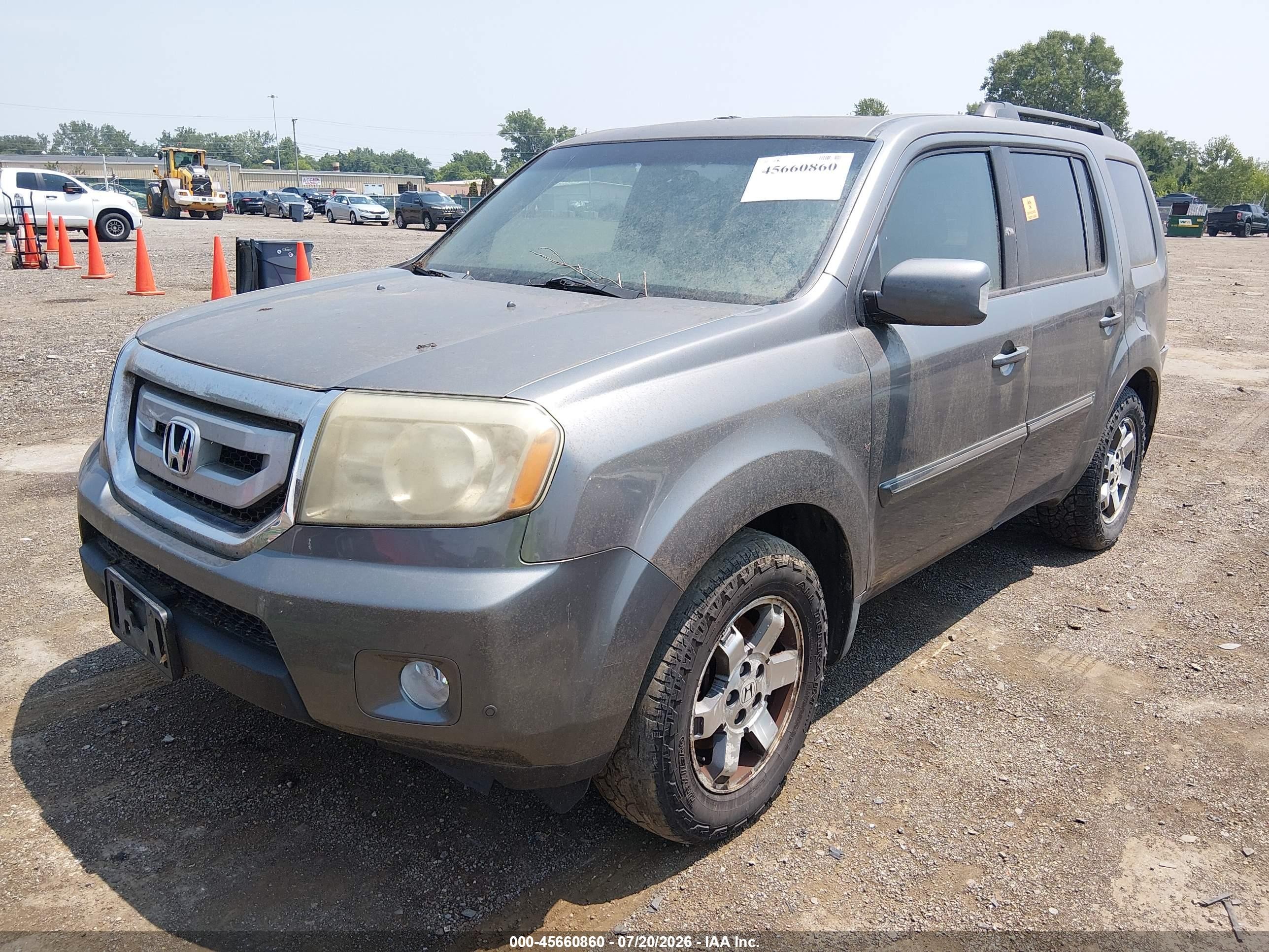 2009 Honda Pilot Touring Gray vin: 5FNYF489X9B031282
