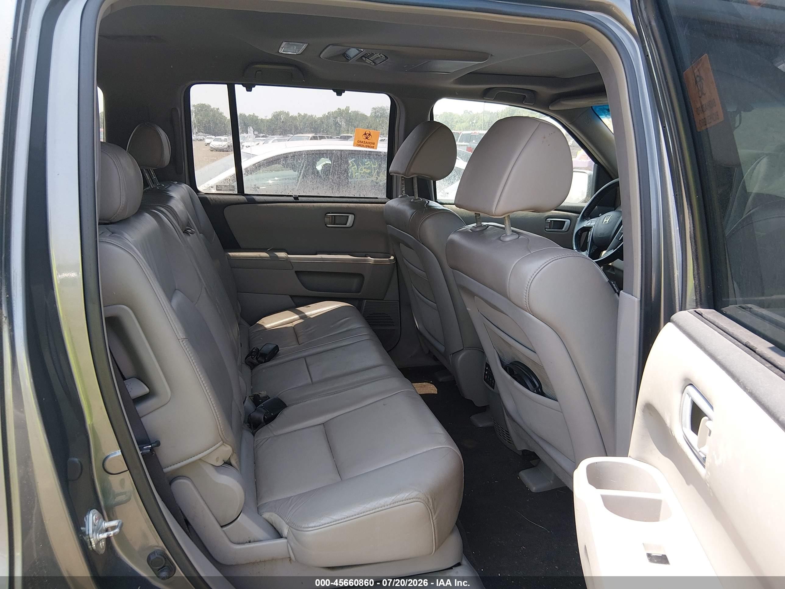 2009 Honda Pilot Touring Gray vin: 5FNYF489X9B031282
