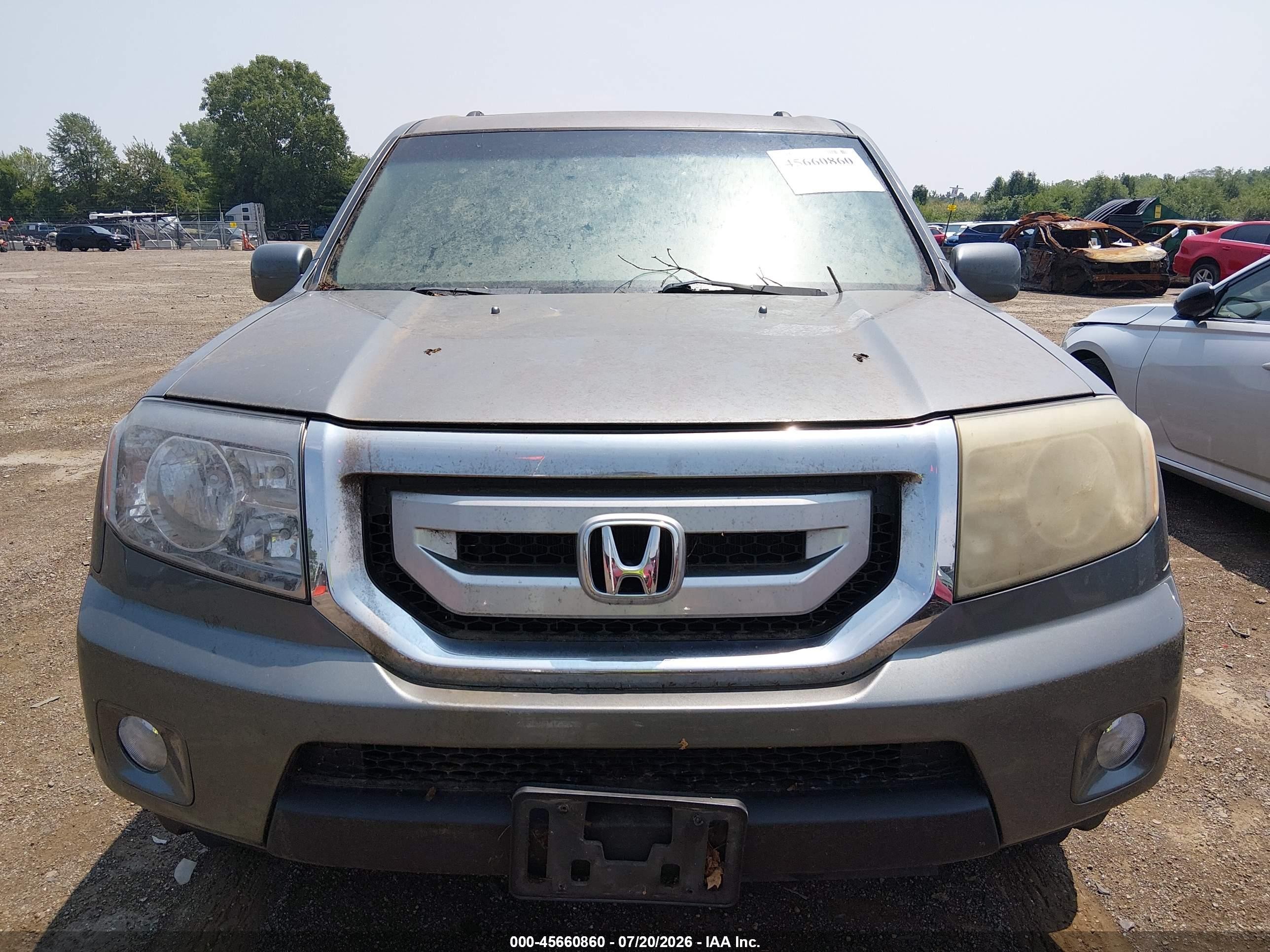 2009 Honda Pilot Touring Gray vin: 5FNYF489X9B031282