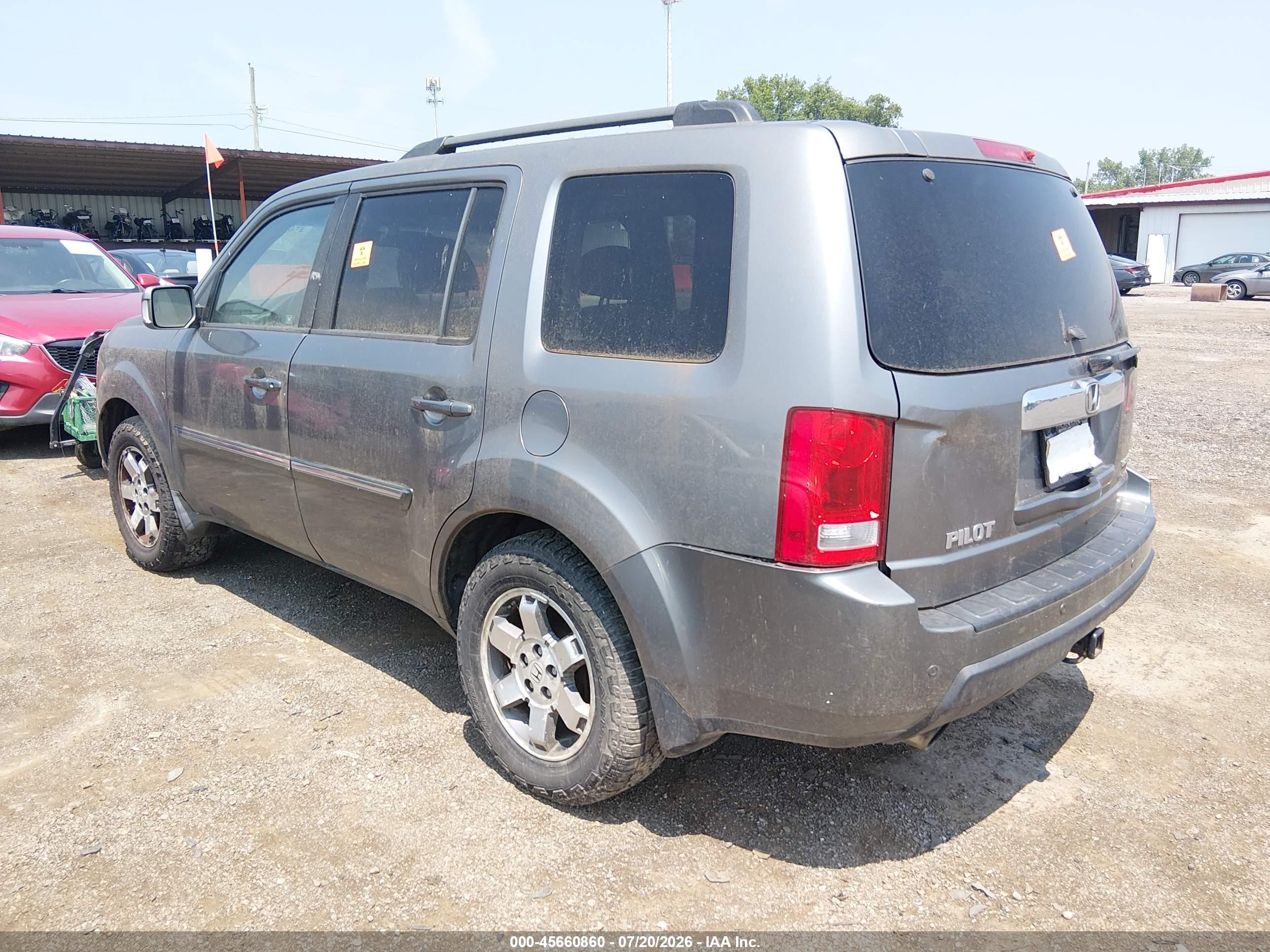 2009 Honda Pilot Touring Gray vin: 5FNYF489X9B031282