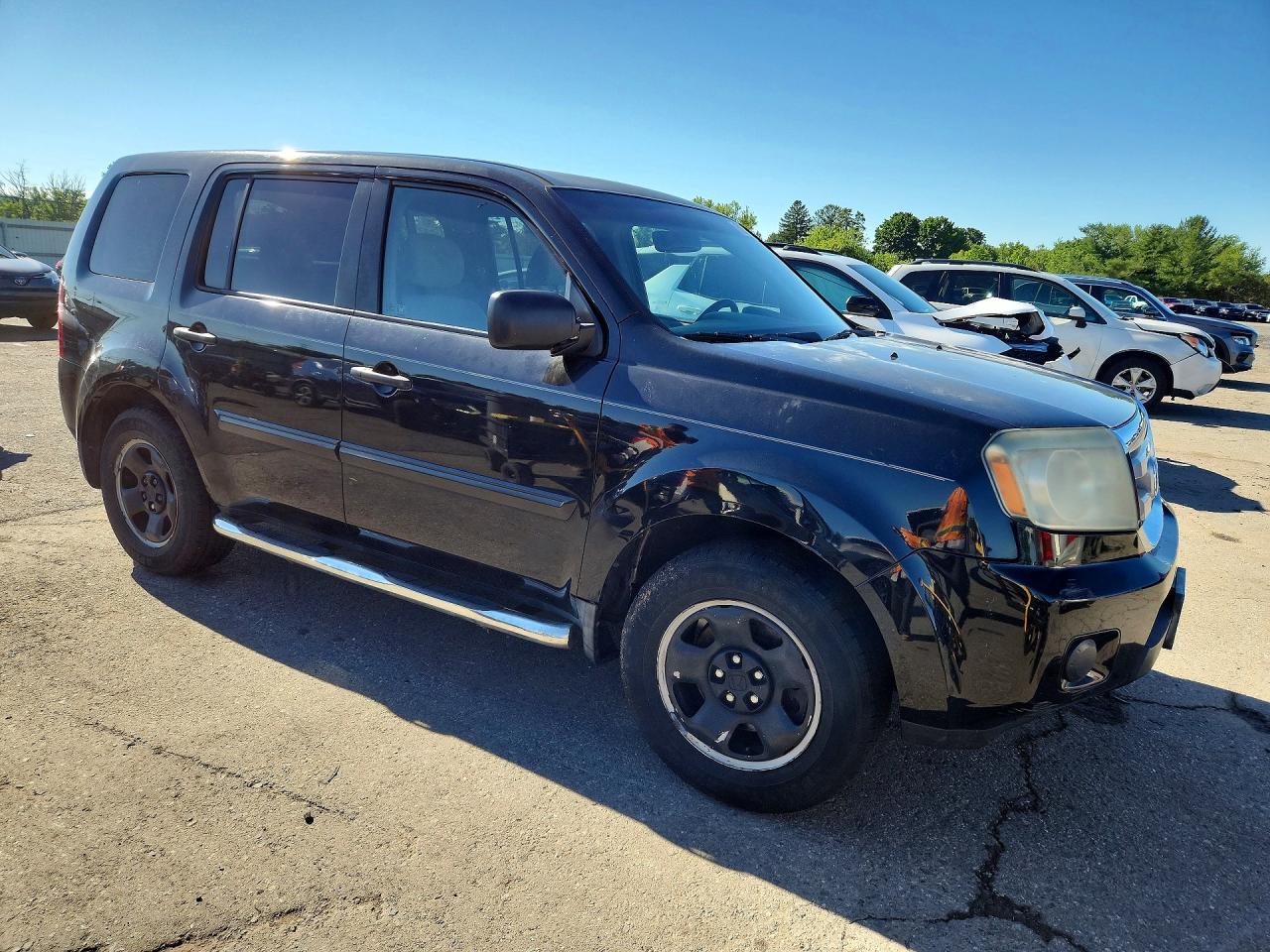 2011 Honda Pilot Lx Black vin: 5FNYF4H20BB014435