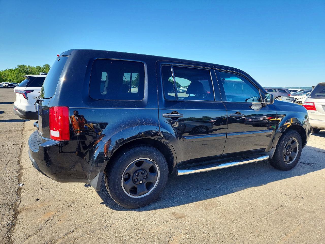 2011 Honda Pilot Lx Black vin: 5FNYF4H20BB014435
