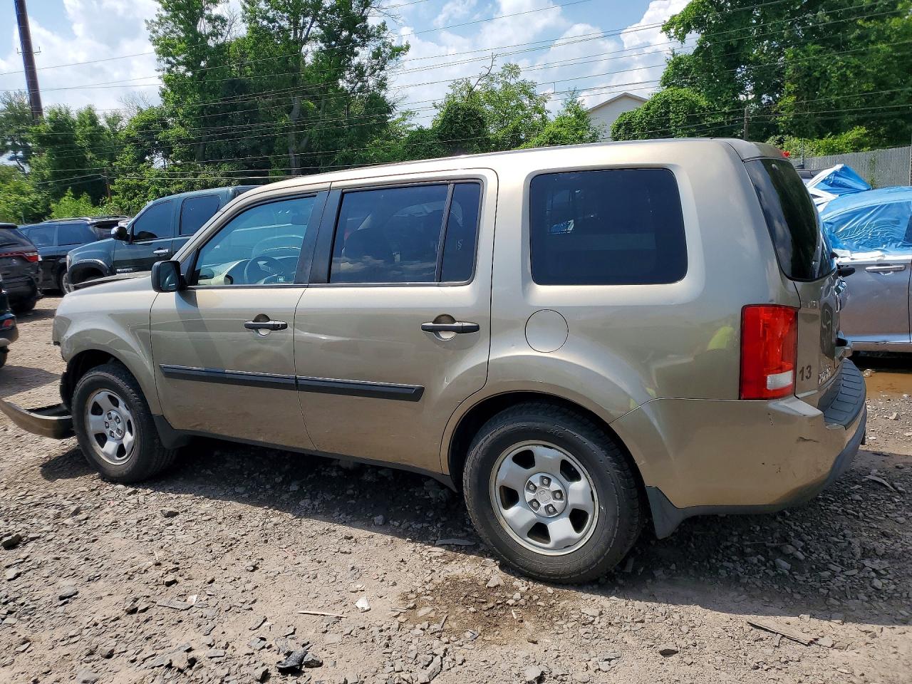 2011 Honda Pilot Lx Tan vin: 5FNYF4H20BB097932