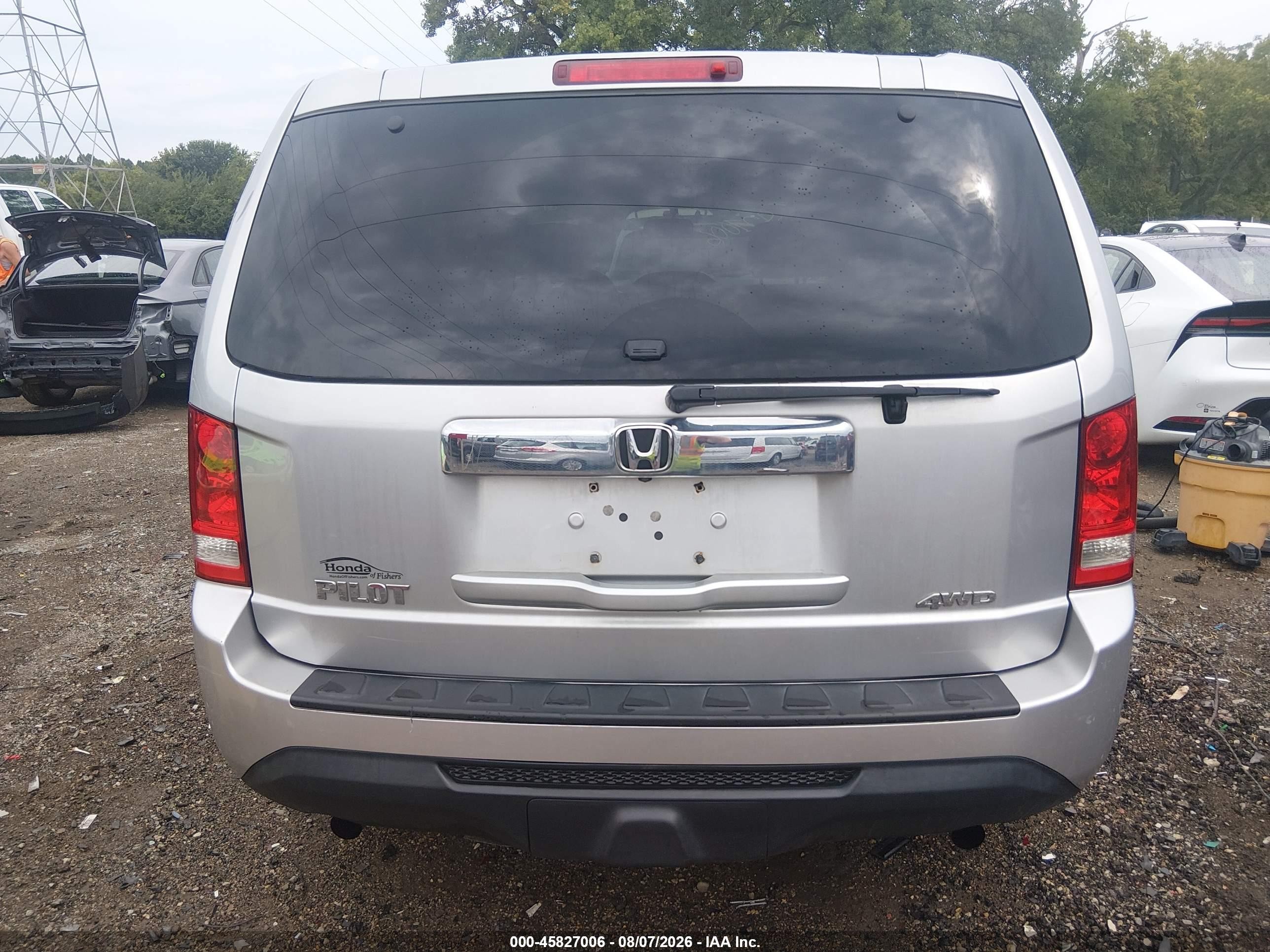 2015 Honda Pilot Lx Gray vin: 5FNYF4H20FB028955