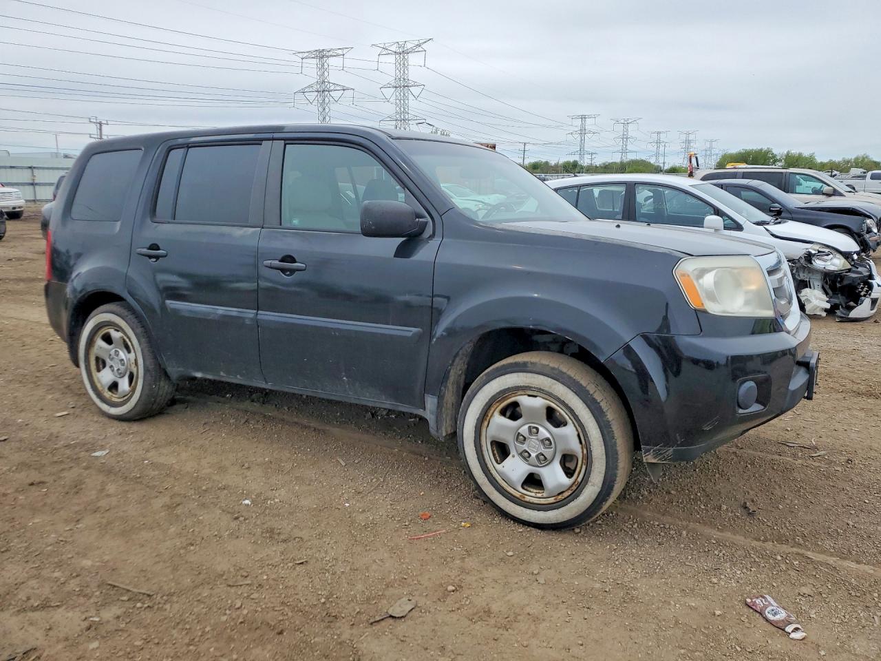 2010 Honda Pilot Lx Черный vin: 5FNYF4H21AB020078