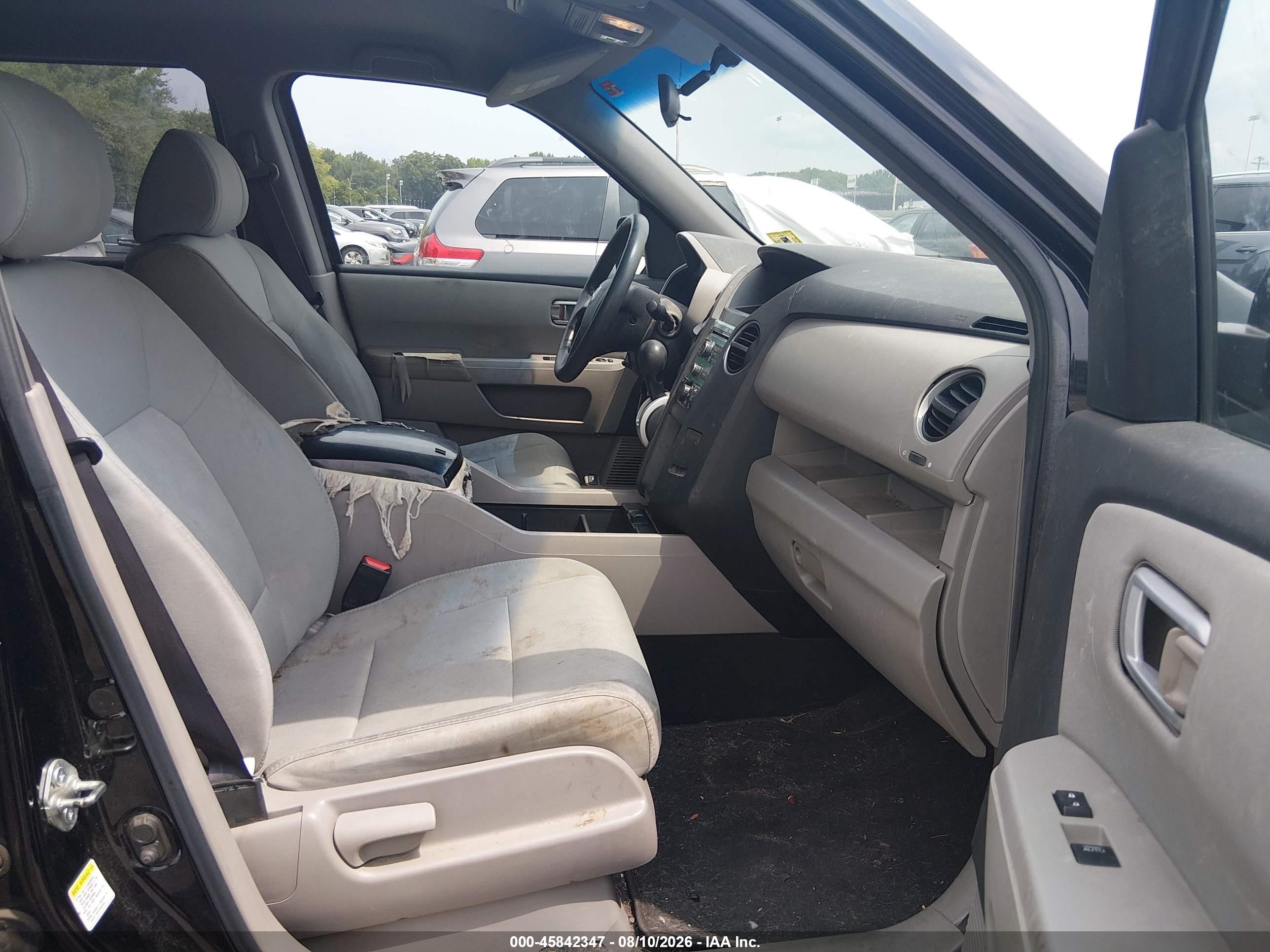 2011 Honda Pilot Lx Black vin: 5FNYF4H22BB036470