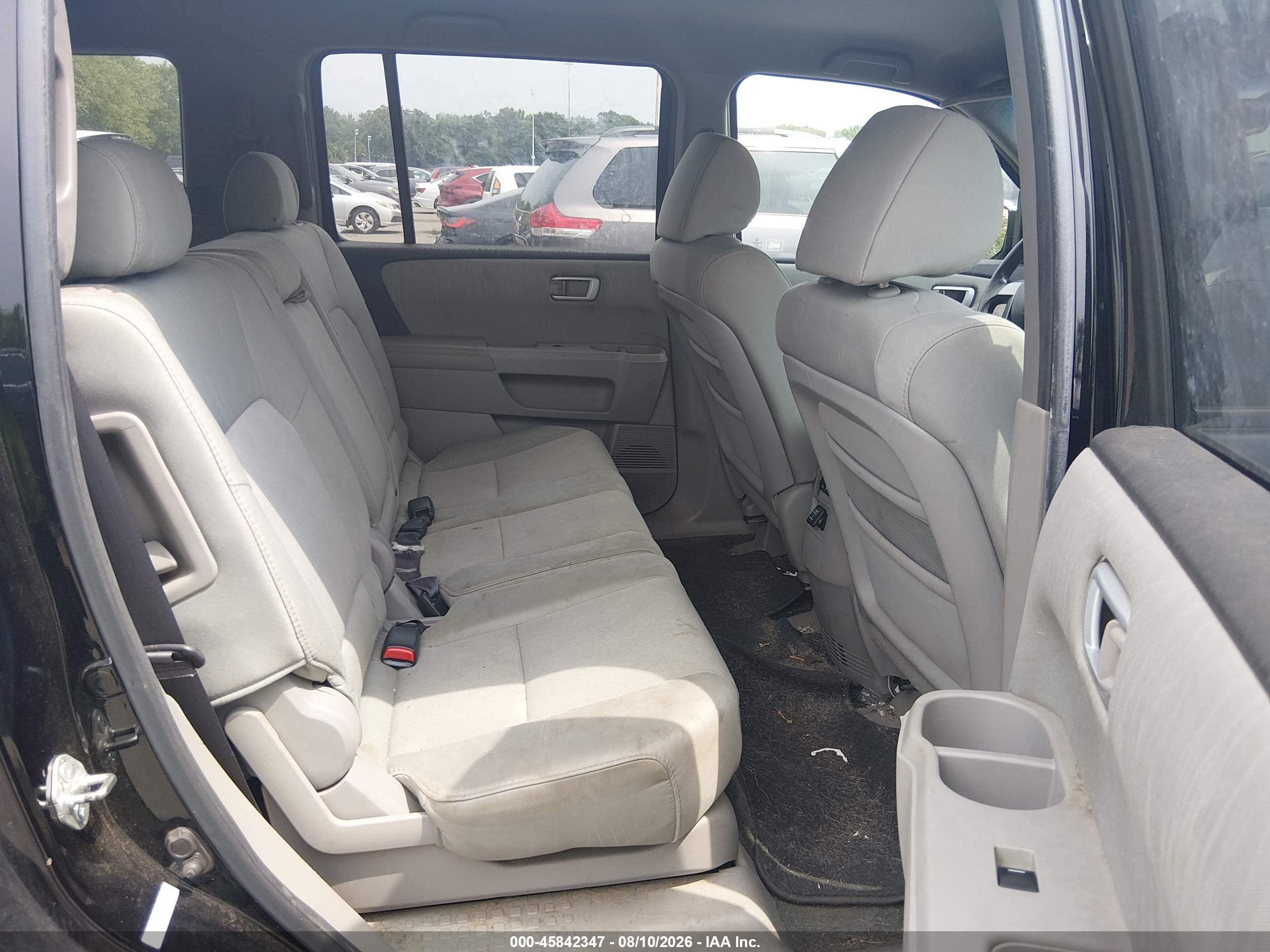 2011 Honda Pilot Lx Black vin: 5FNYF4H22BB036470