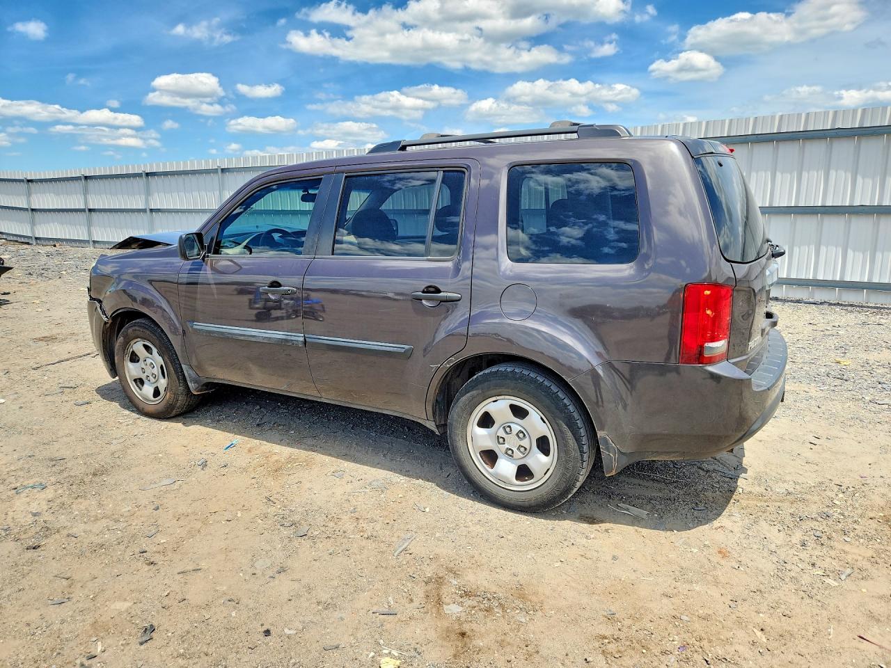 2012 Honda Pilot Lx Gray vin: 5FNYF4H22CB009836