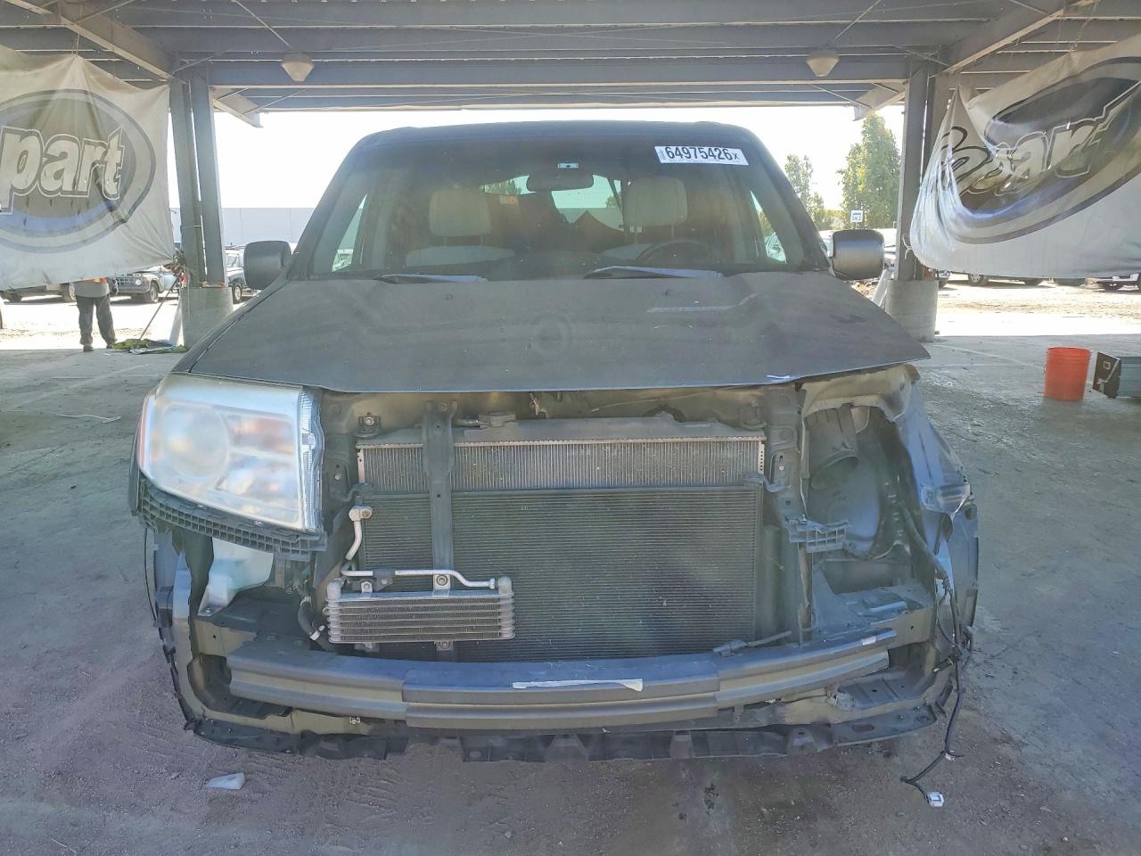 2012 Honda Pilot Lx Gray vin: 5FNYF4H22CB013398