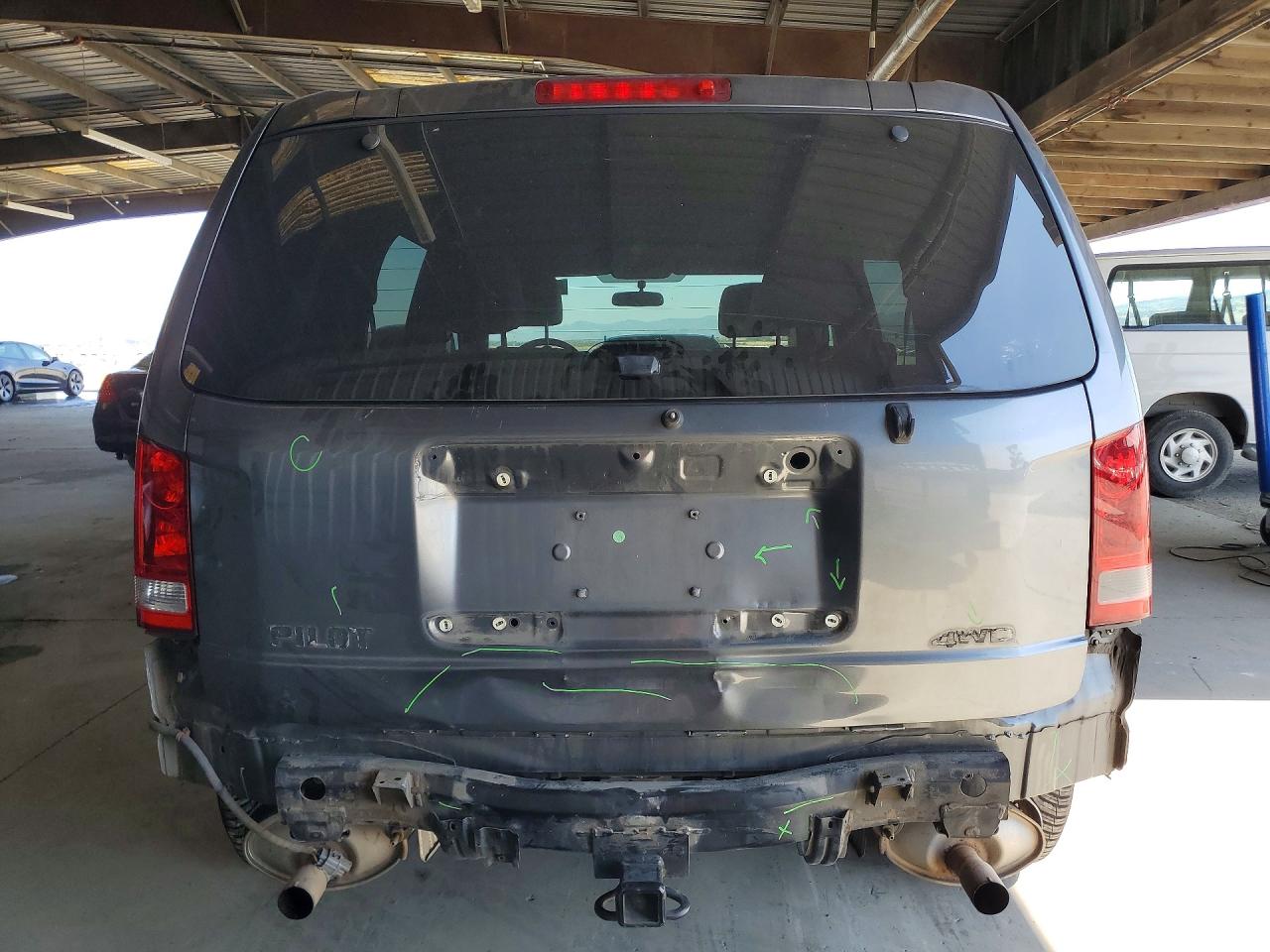 2013 Honda Pilot Lx Серый vin: 5FNYF4H22DB025486