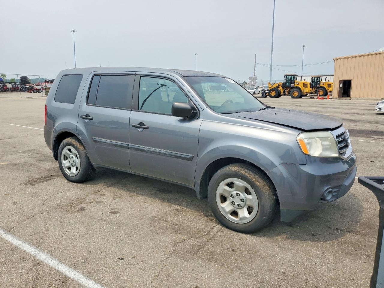 2013 Honda Pilot Lx Gray vin: 5FNYF4H22DB029778