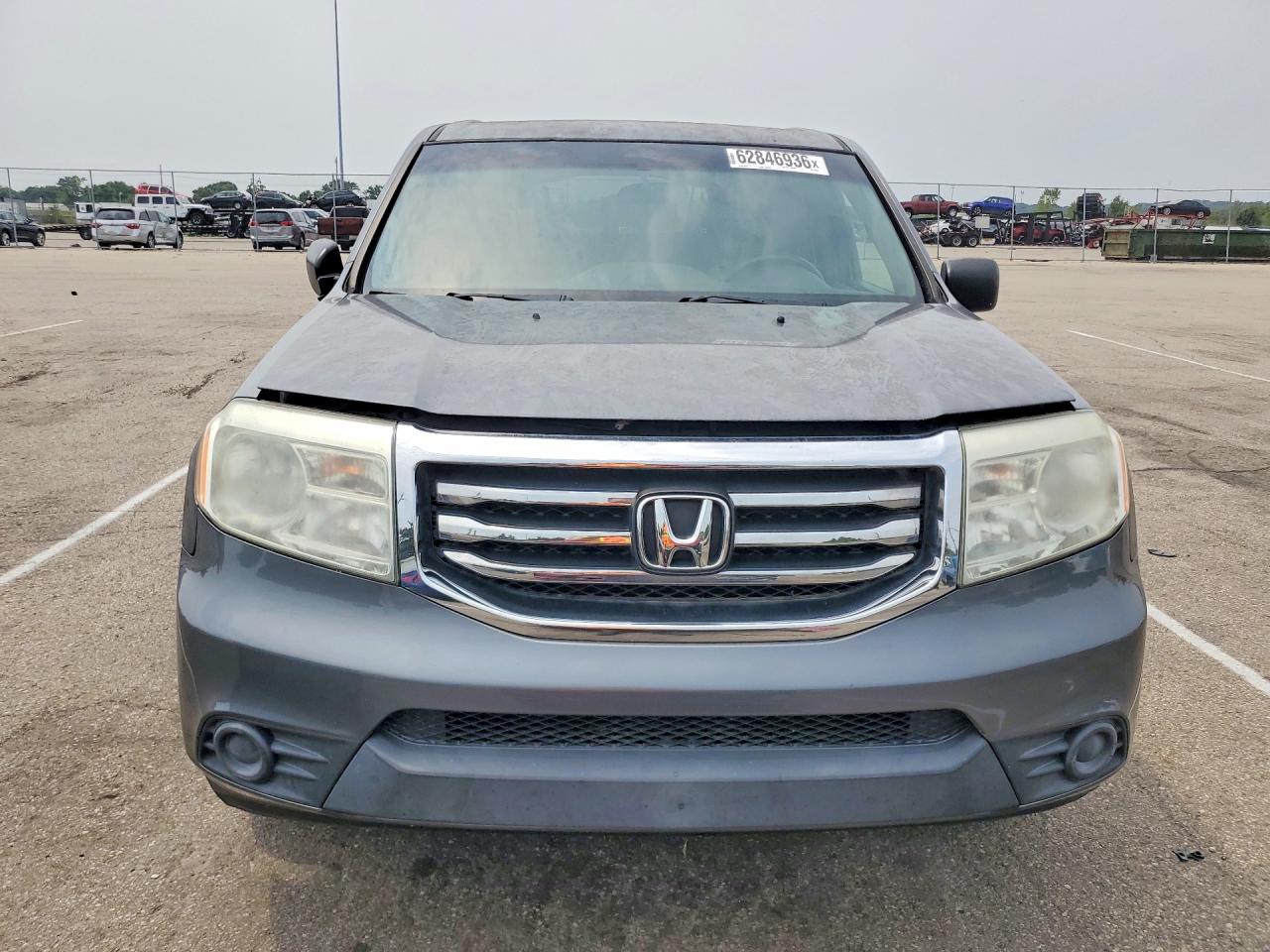 2013 Honda Pilot Lx Gray vin: 5FNYF4H22DB029778
