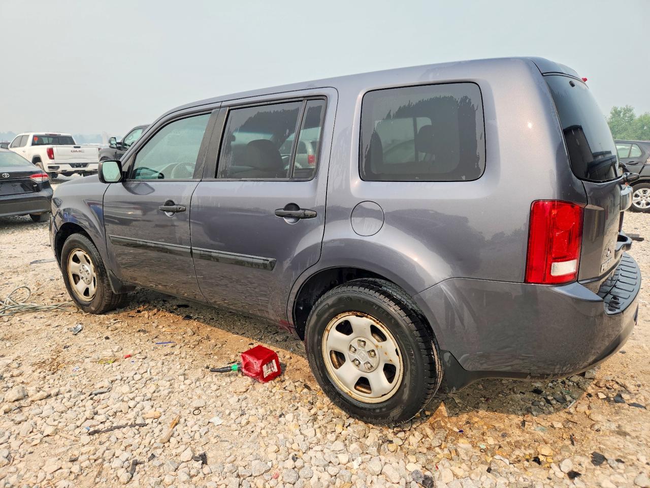 2014 Honda Pilot Lx Gray vin: 5FNYF4H22EB030544