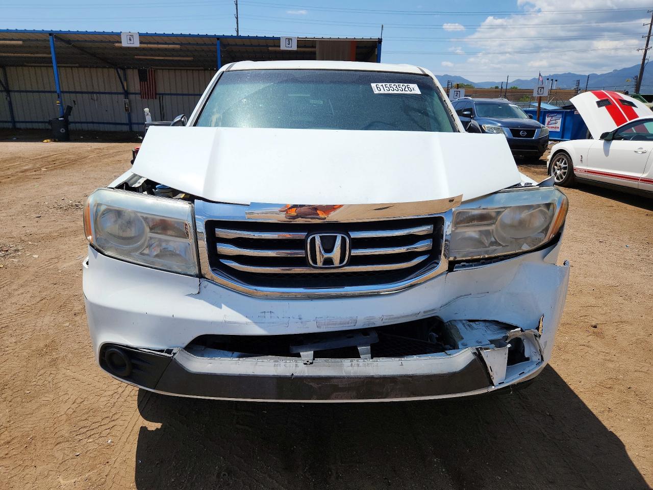 2015 Honda Pilot Lx Белый vin: 5FNYF4H22FB008142