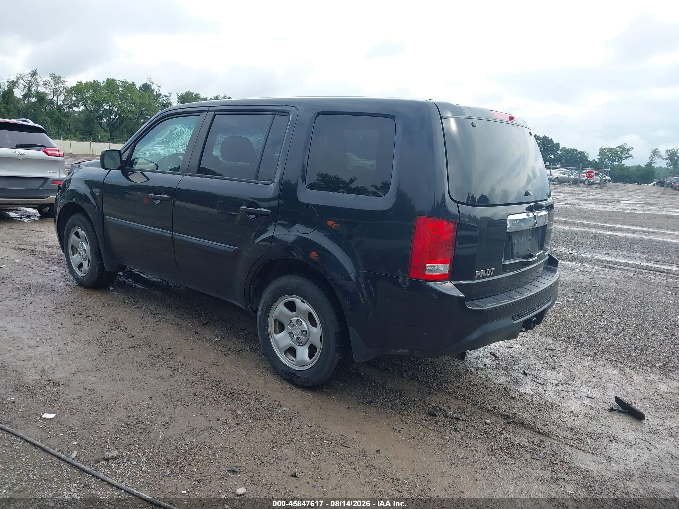 2015 Honda Pilot Lx Black vin: 5FNYF4H22FB062265