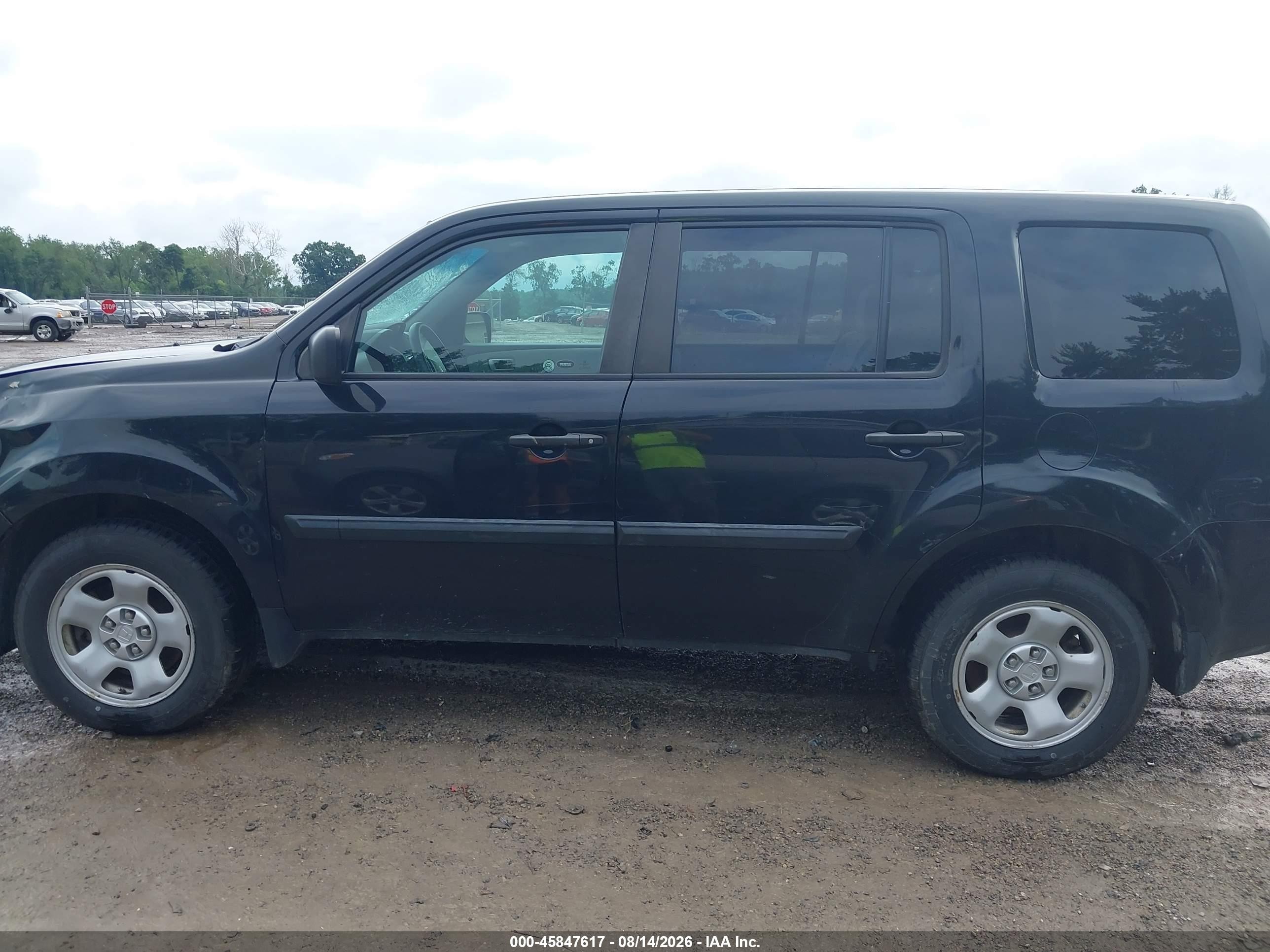 2015 Honda Pilot Lx Black vin: 5FNYF4H22FB062265