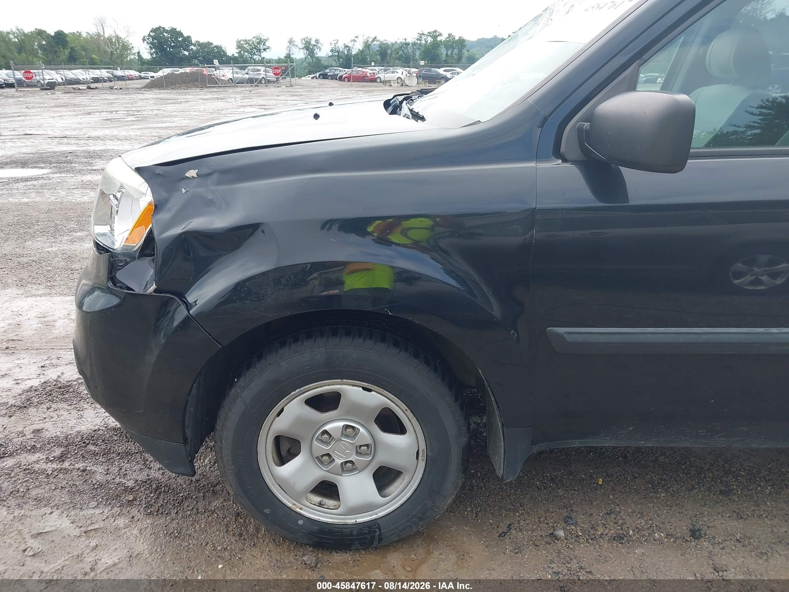 2015 Honda Pilot Lx Black vin: 5FNYF4H22FB062265