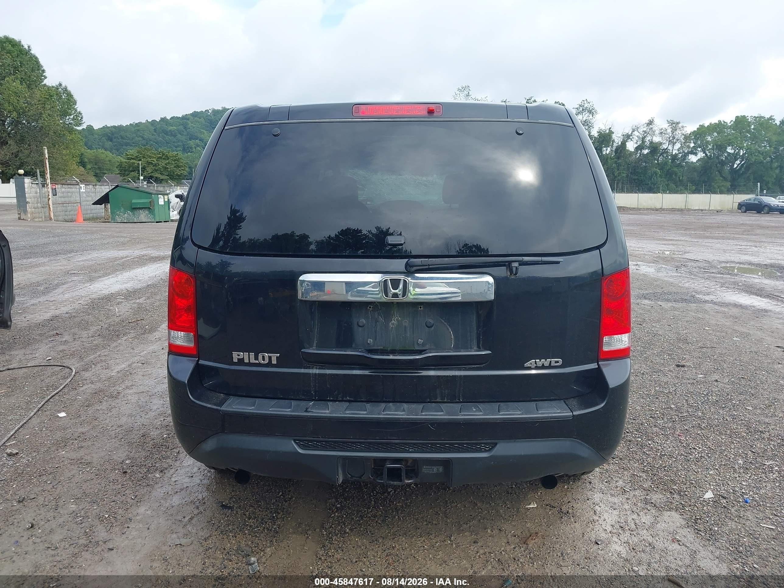 2015 Honda Pilot Lx Black vin: 5FNYF4H22FB062265