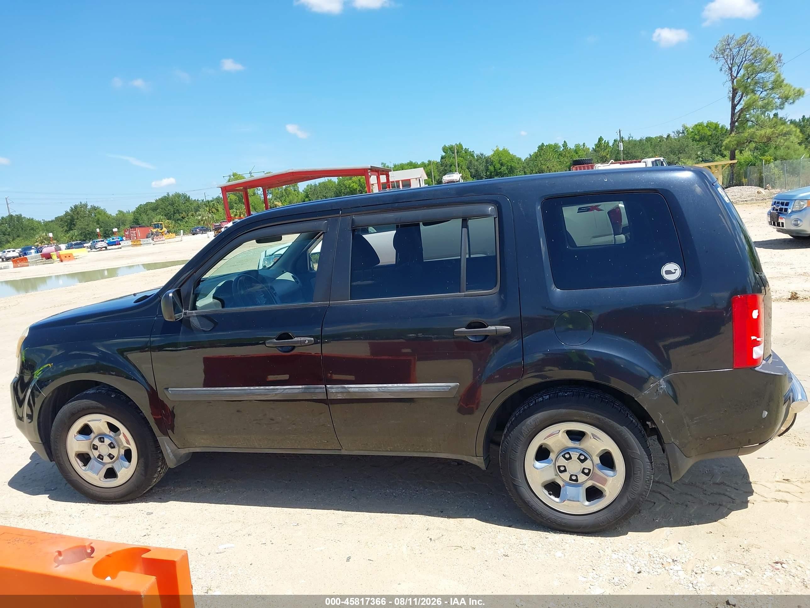 2015 Honda Pilot Lx Black vin: 5FNYF4H22FB075369