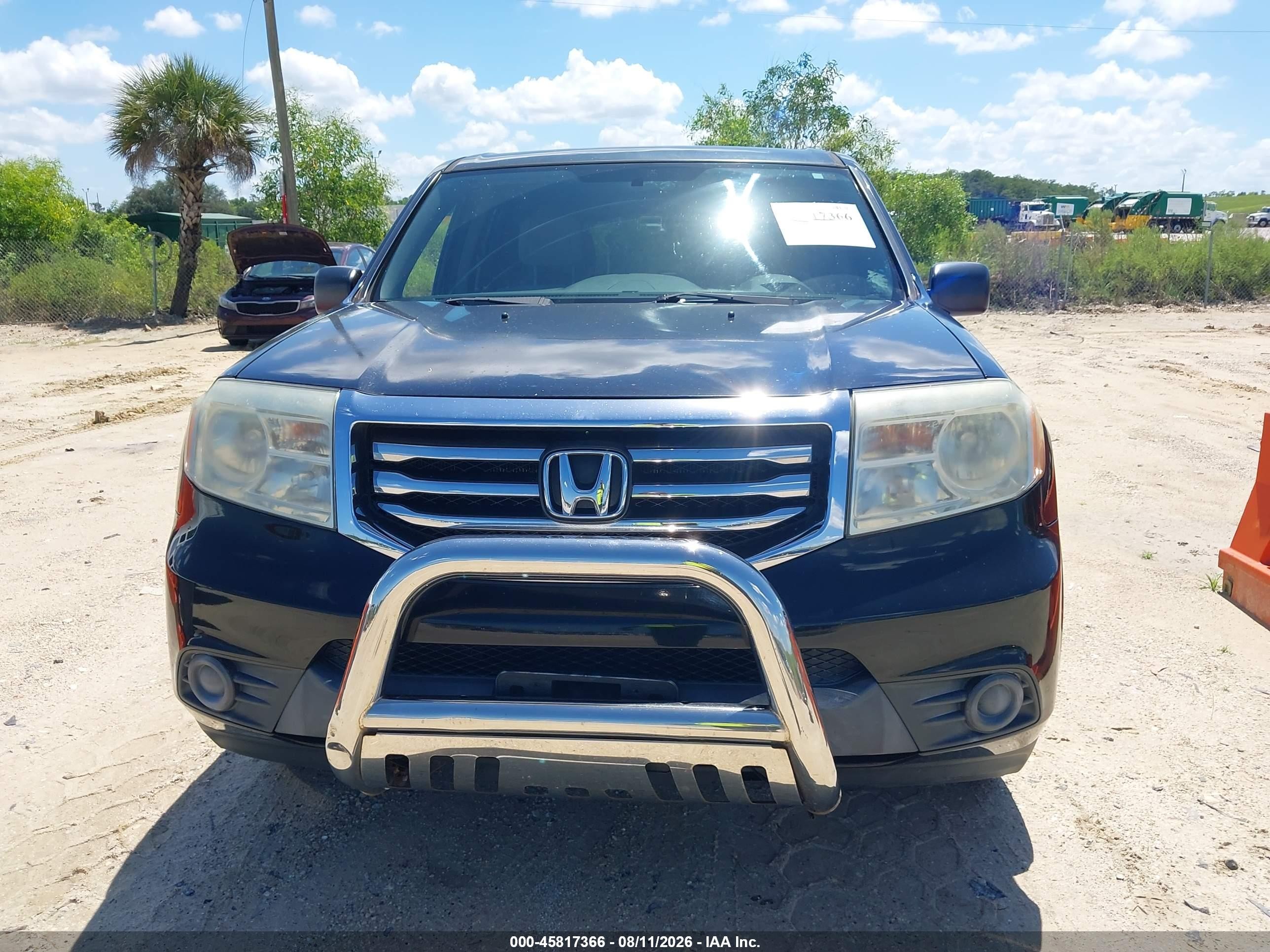 2015 Honda Pilot Lx Black vin: 5FNYF4H22FB075369