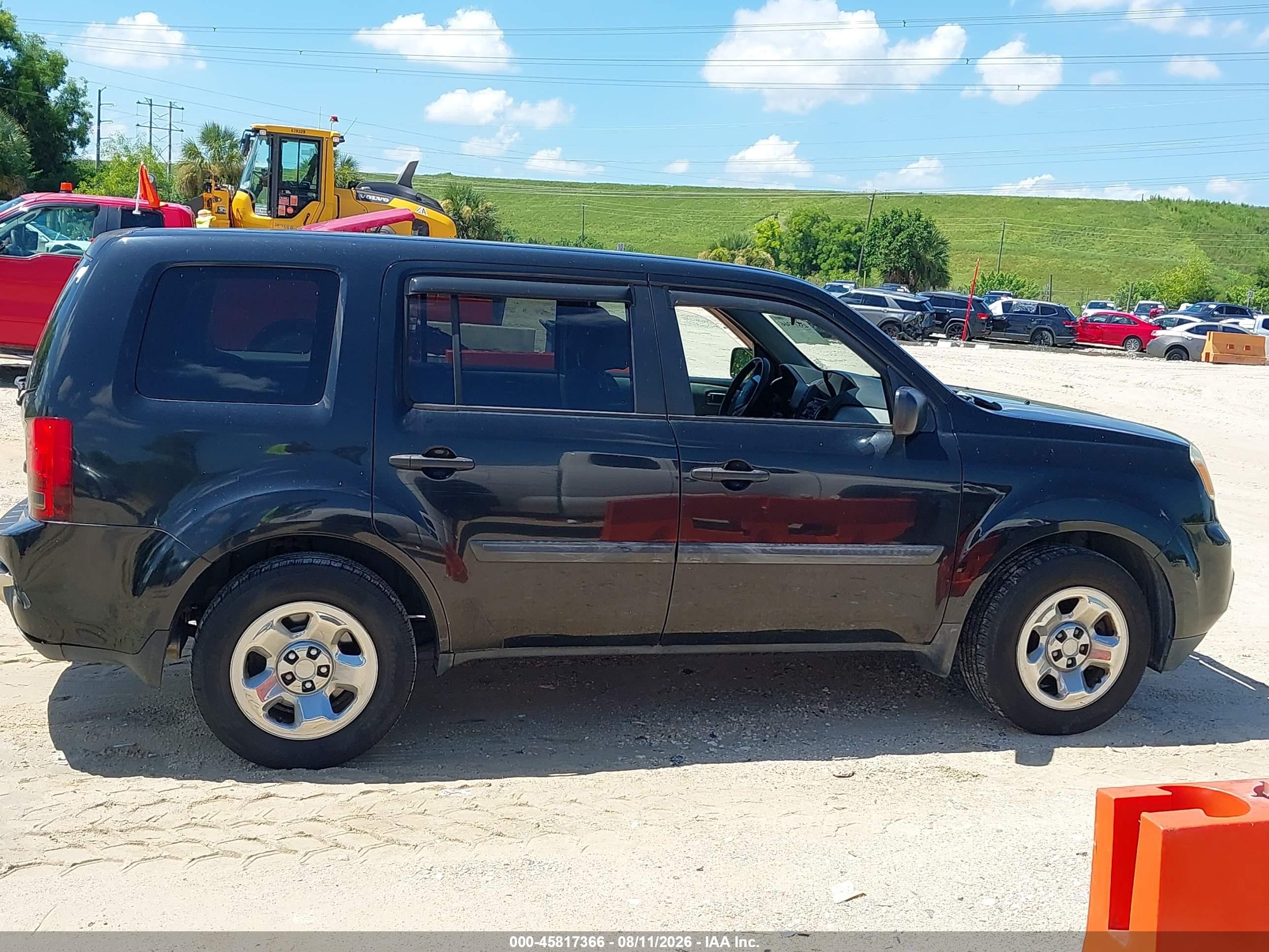 2015 Honda Pilot Lx Black vin: 5FNYF4H22FB075369