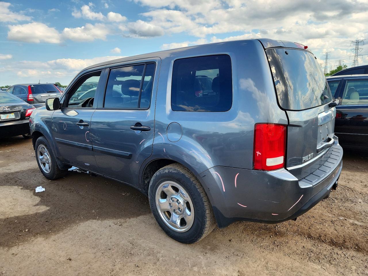 2012 Honda Pilot Lx Серый vin: 5FNYF4H23CB005956