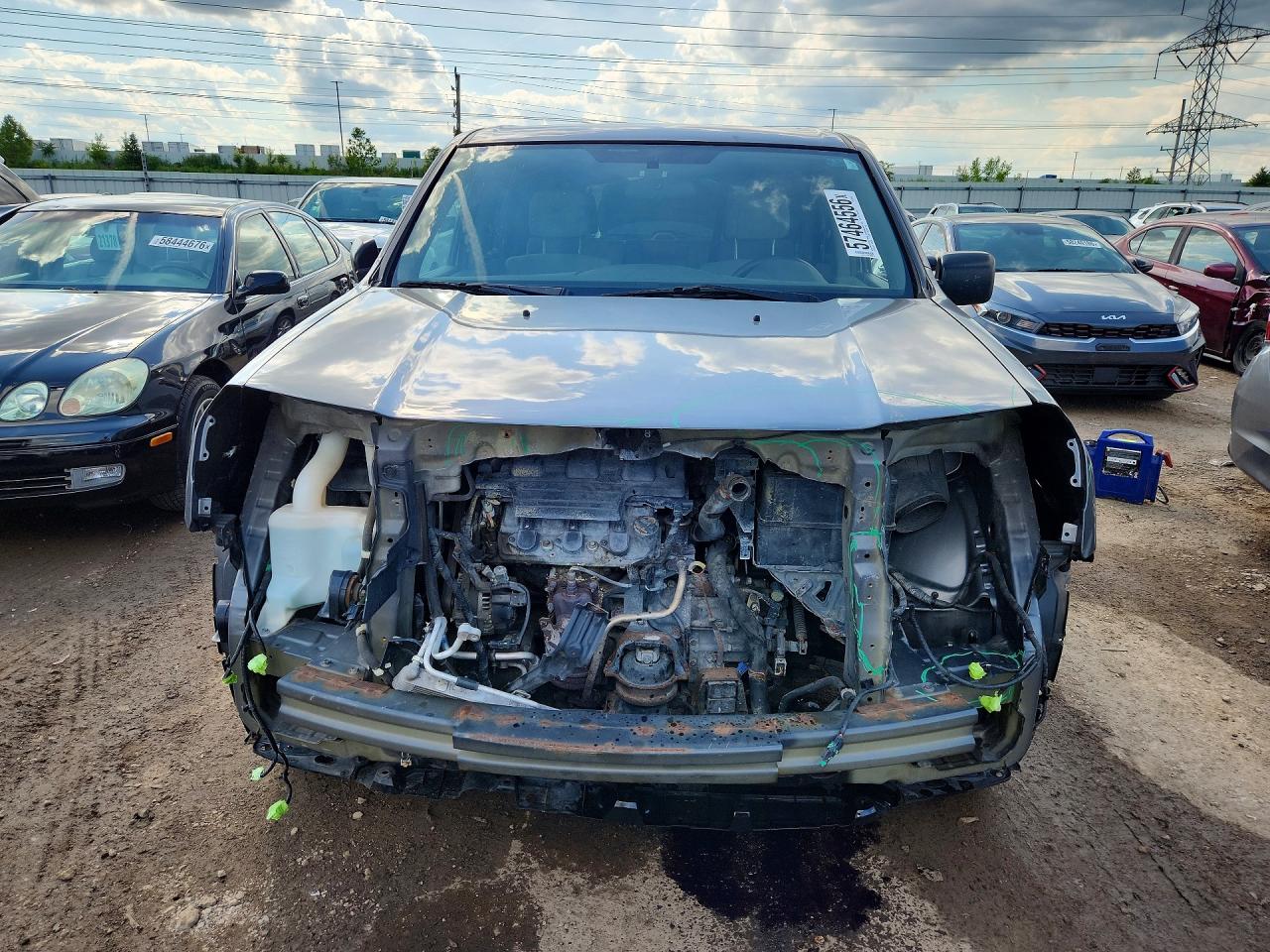 2012 Honda Pilot Lx Серый vin: 5FNYF4H23CB005956