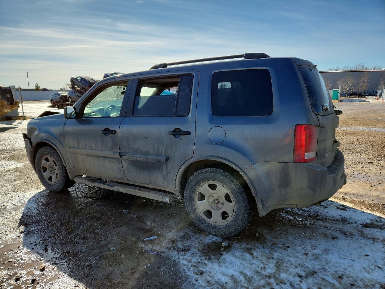 2013 Honda Pilot Lx Gray vin: 5FNYF4H23DB011855