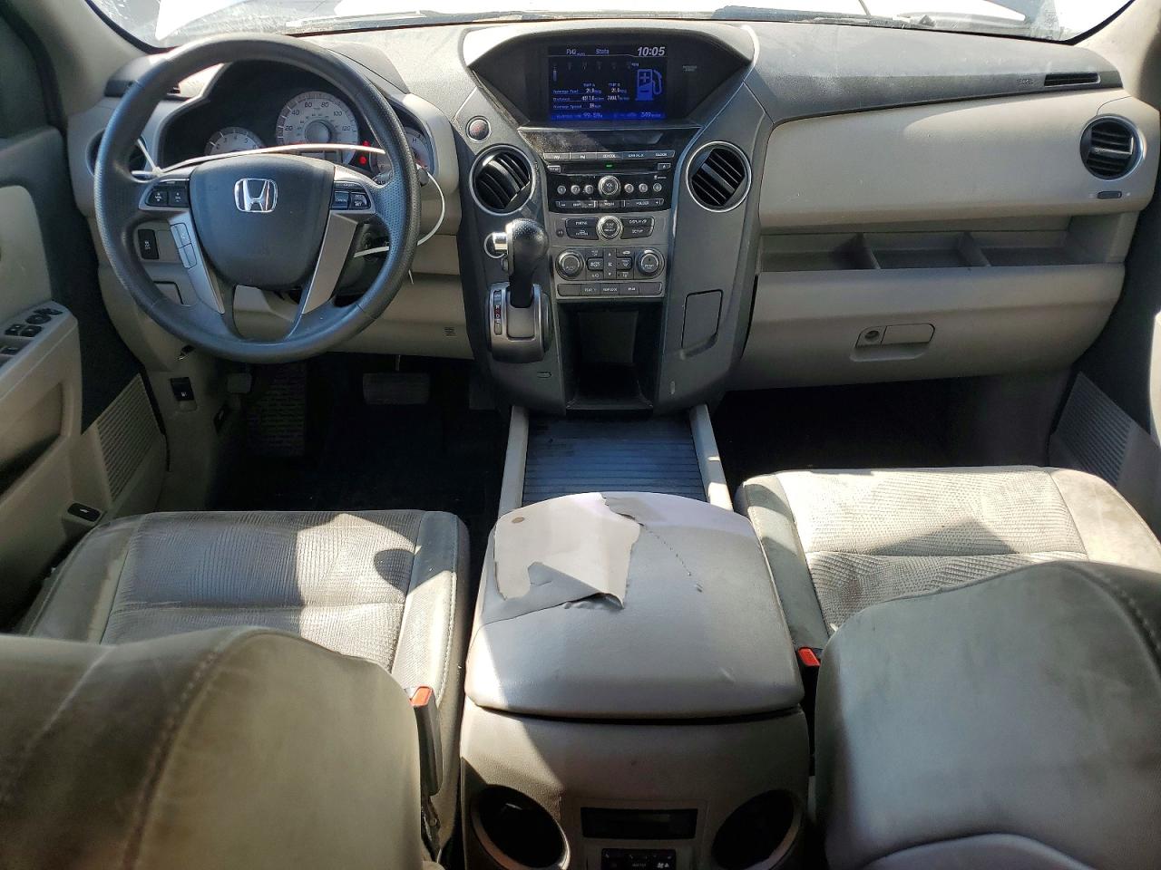 2015 Honda Pilot Lx Gray vin: 5FNYF4H23FB028187