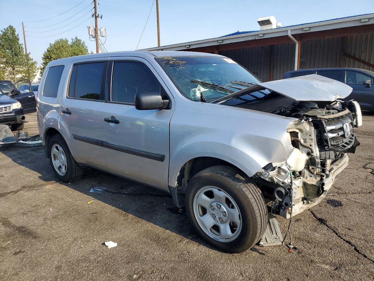 2015 Honda Pilot Lx Silver vin: 5FNYF4H23FB034829