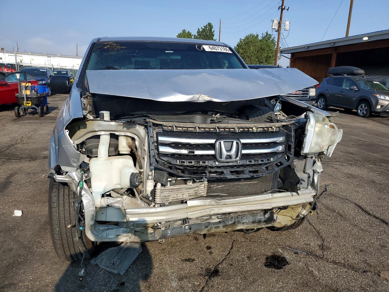 2015 Honda Pilot Lx Silver vin: 5FNYF4H23FB034829