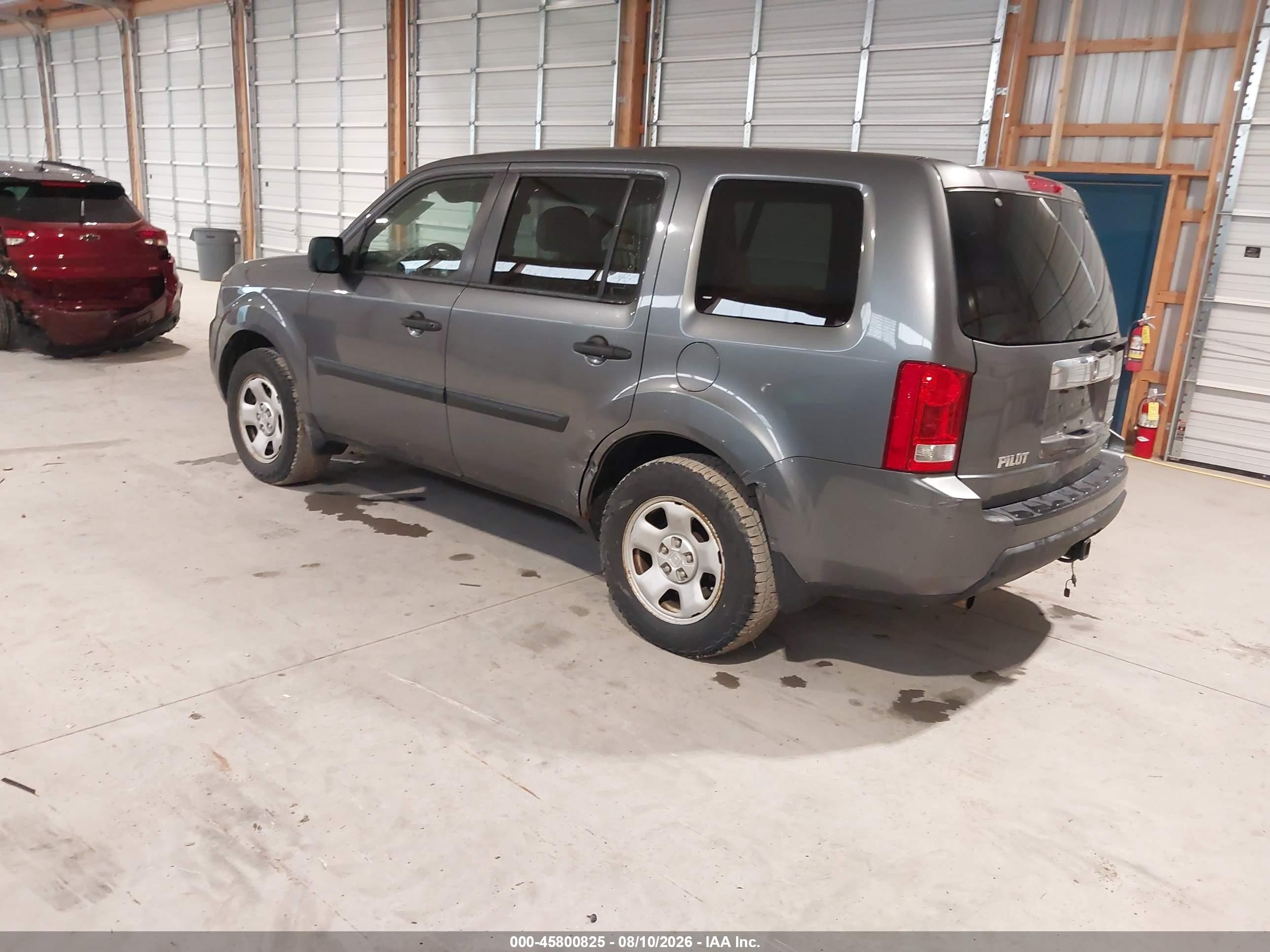 2010 Honda Pilot Lx Gray vin: 5FNYF4H24AB003954