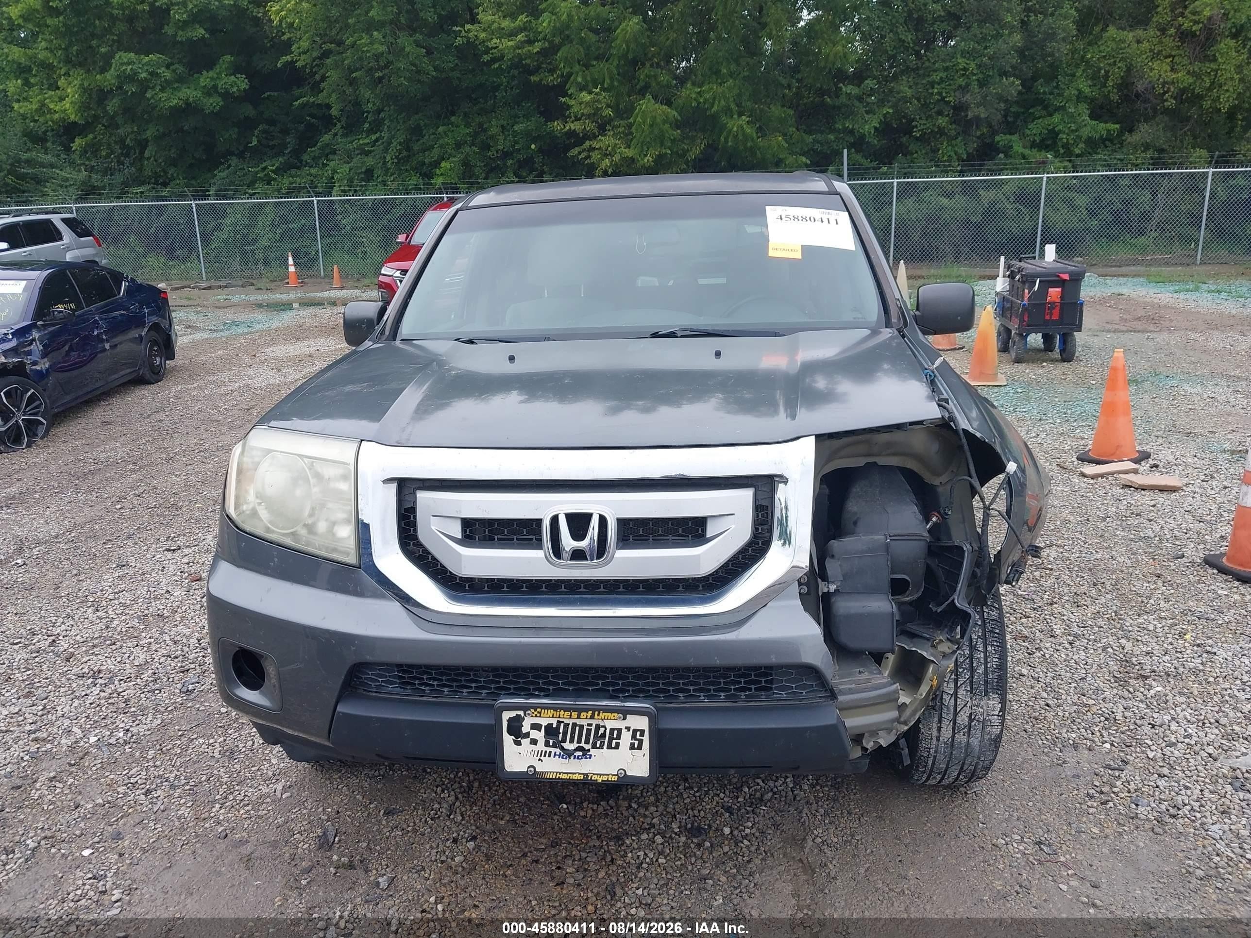 2011 Honda Pilot Lx Gray vin: 5FNYF4H24BB055991