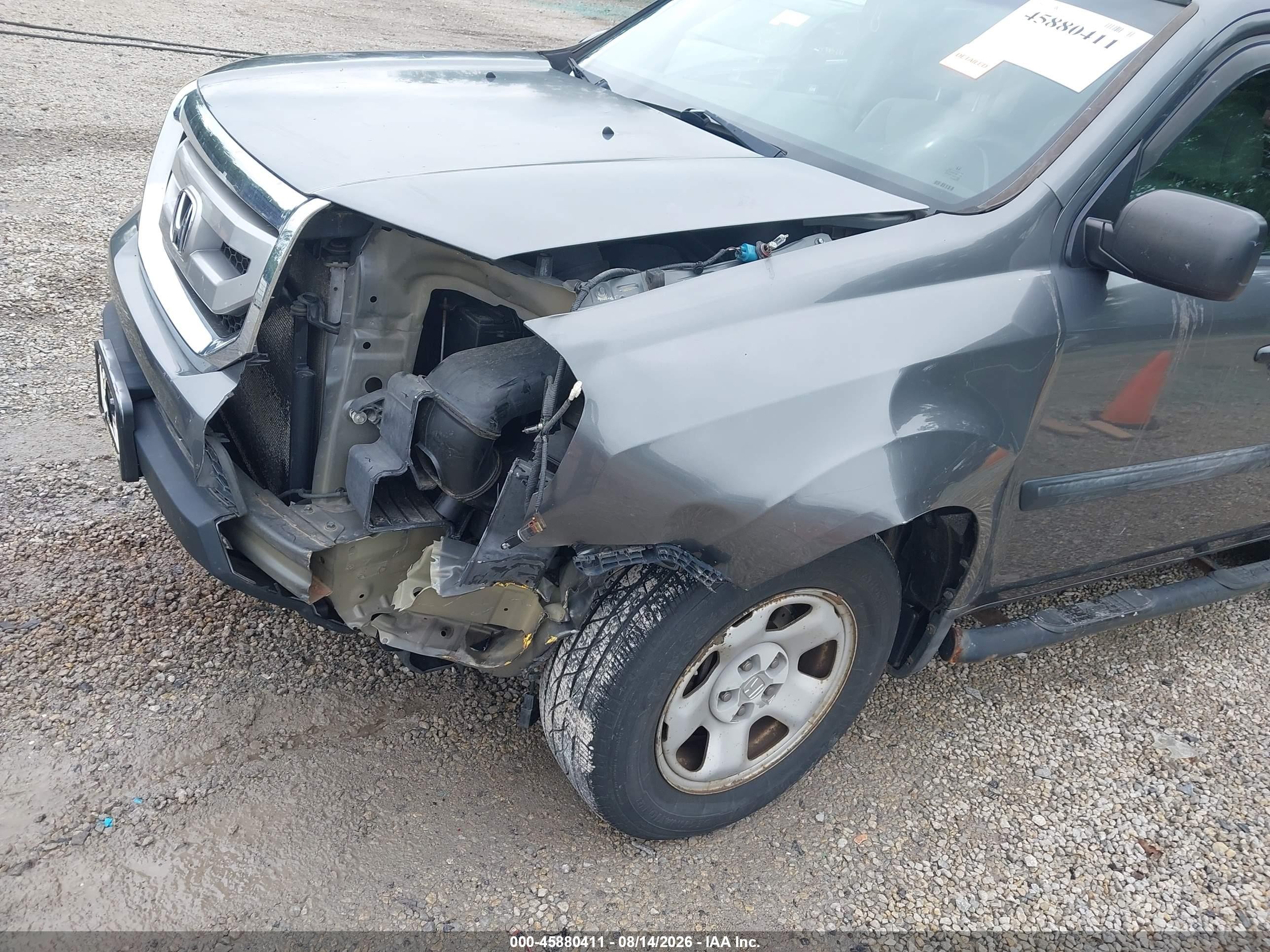 2011 Honda Pilot Lx Gray vin: 5FNYF4H24BB055991
