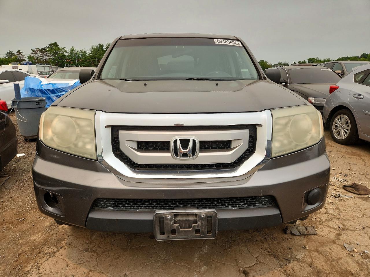 2011 Honda Pilot Lx Gray vin: 5FNYF4H24BB088439