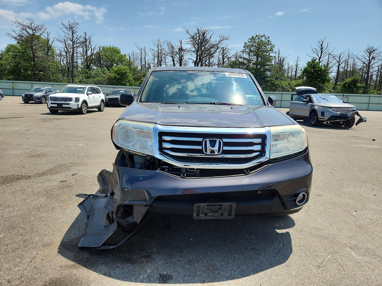 2014 Honda Pilot Lx Charcoal vin: 5FNYF4H24EB016550
