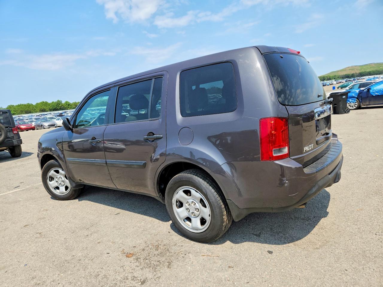 2014 Honda Pilot Lx Charcoal vin: 5FNYF4H24EB016550