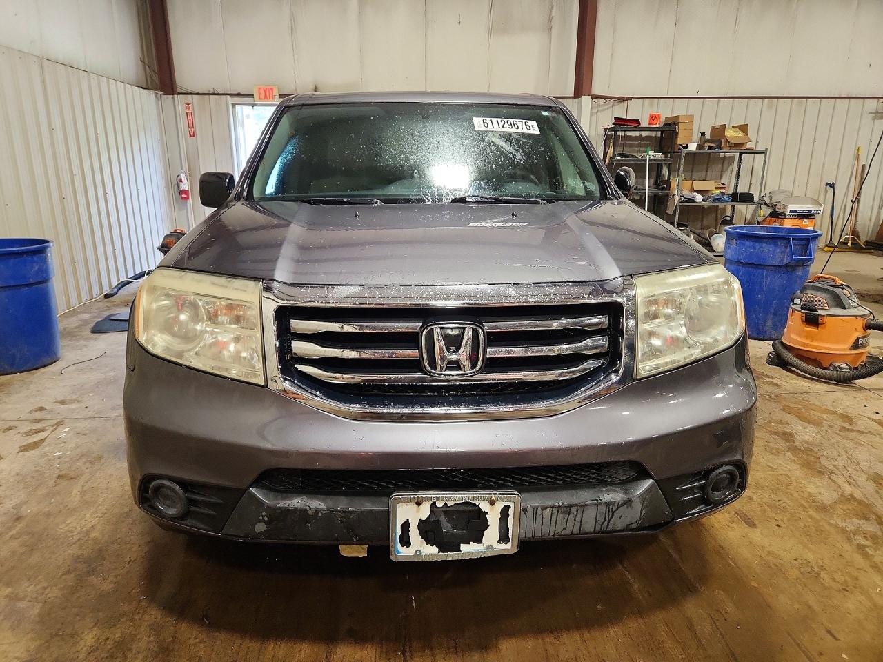 2014 Honda Pilot Lx Gray vin: 5FNYF4H24EB018671