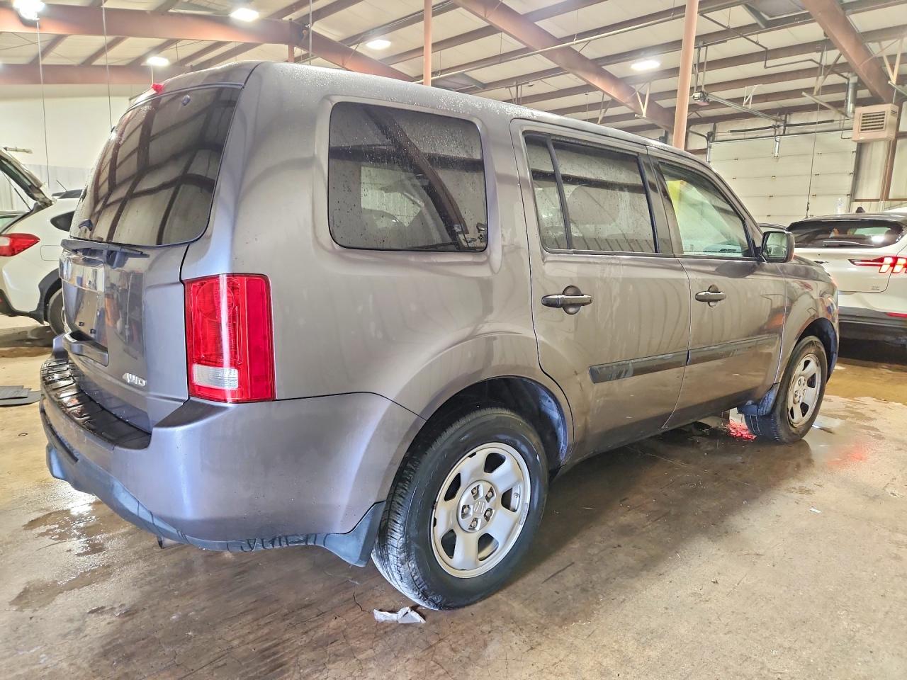 2014 Honda Pilot Lx Gray vin: 5FNYF4H24EB018671
