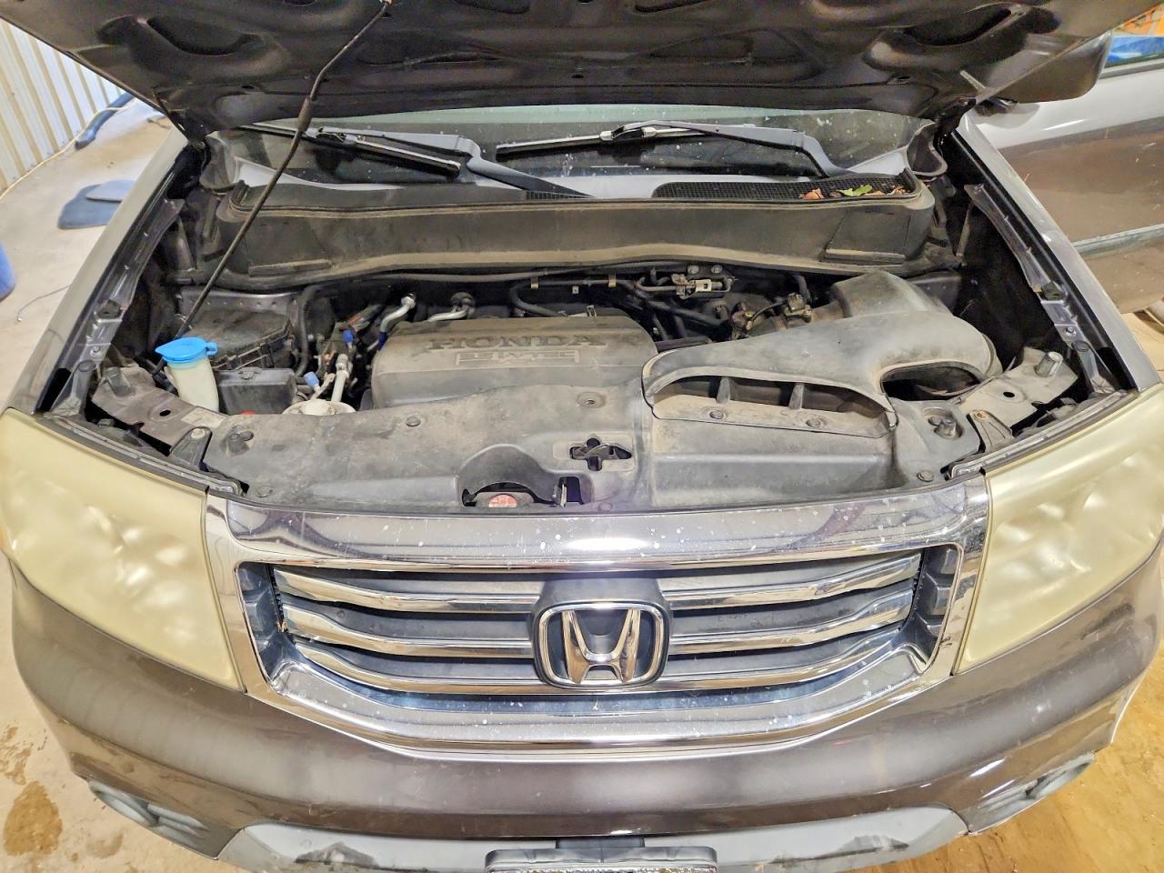 2014 Honda Pilot Lx Gray vin: 5FNYF4H24EB018671