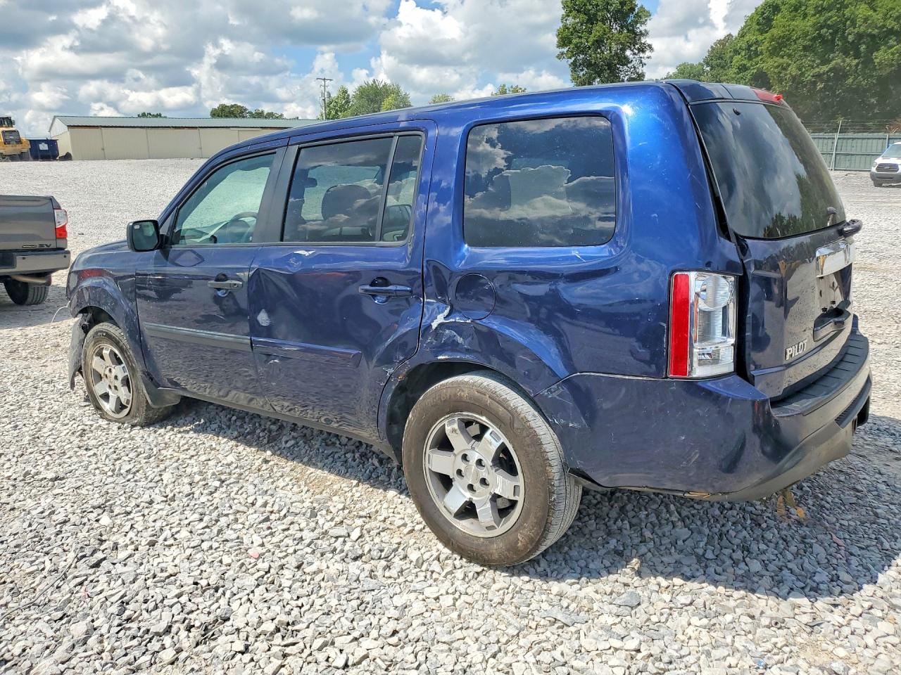 2014 Honda Pilot Lx Blue vin: 5FNYF4H24EB030898
