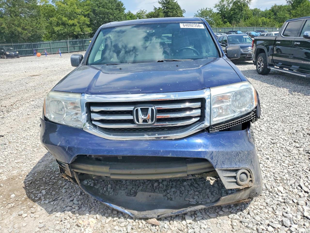 2014 Honda Pilot Lx Blue vin: 5FNYF4H24EB030898