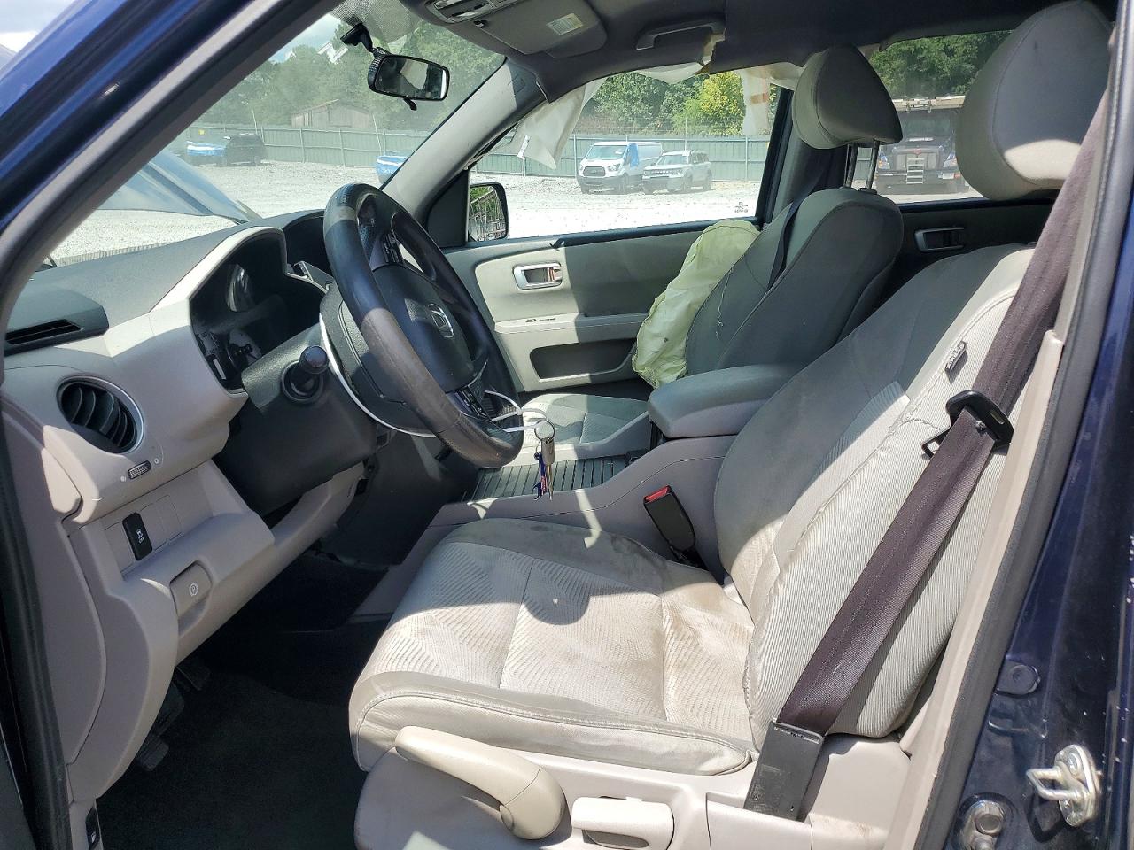 2014 Honda Pilot Lx Blue vin: 5FNYF4H24EB030898