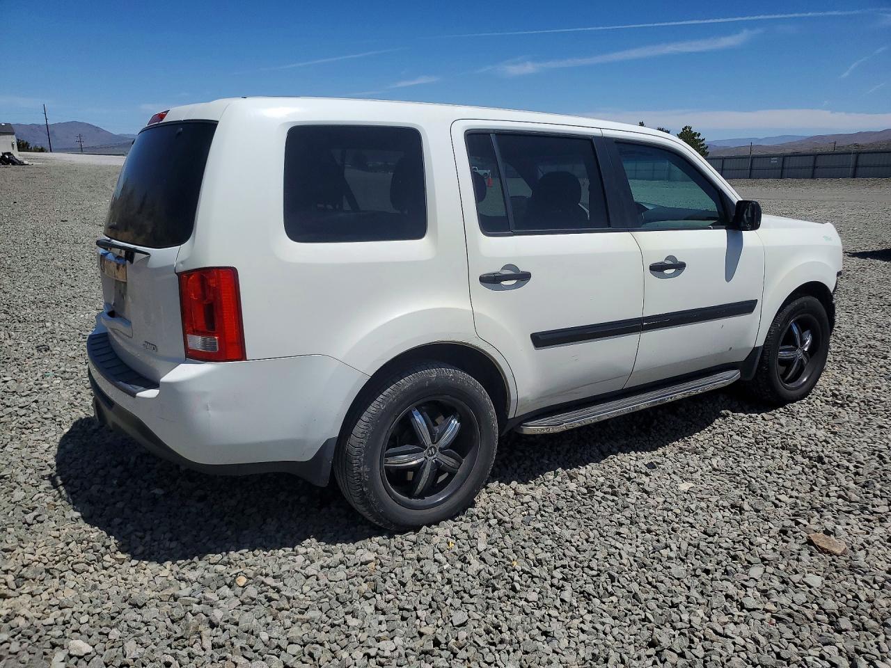 2014 Honda Pilot Lx White vin: 5FNYF4H24EB049614